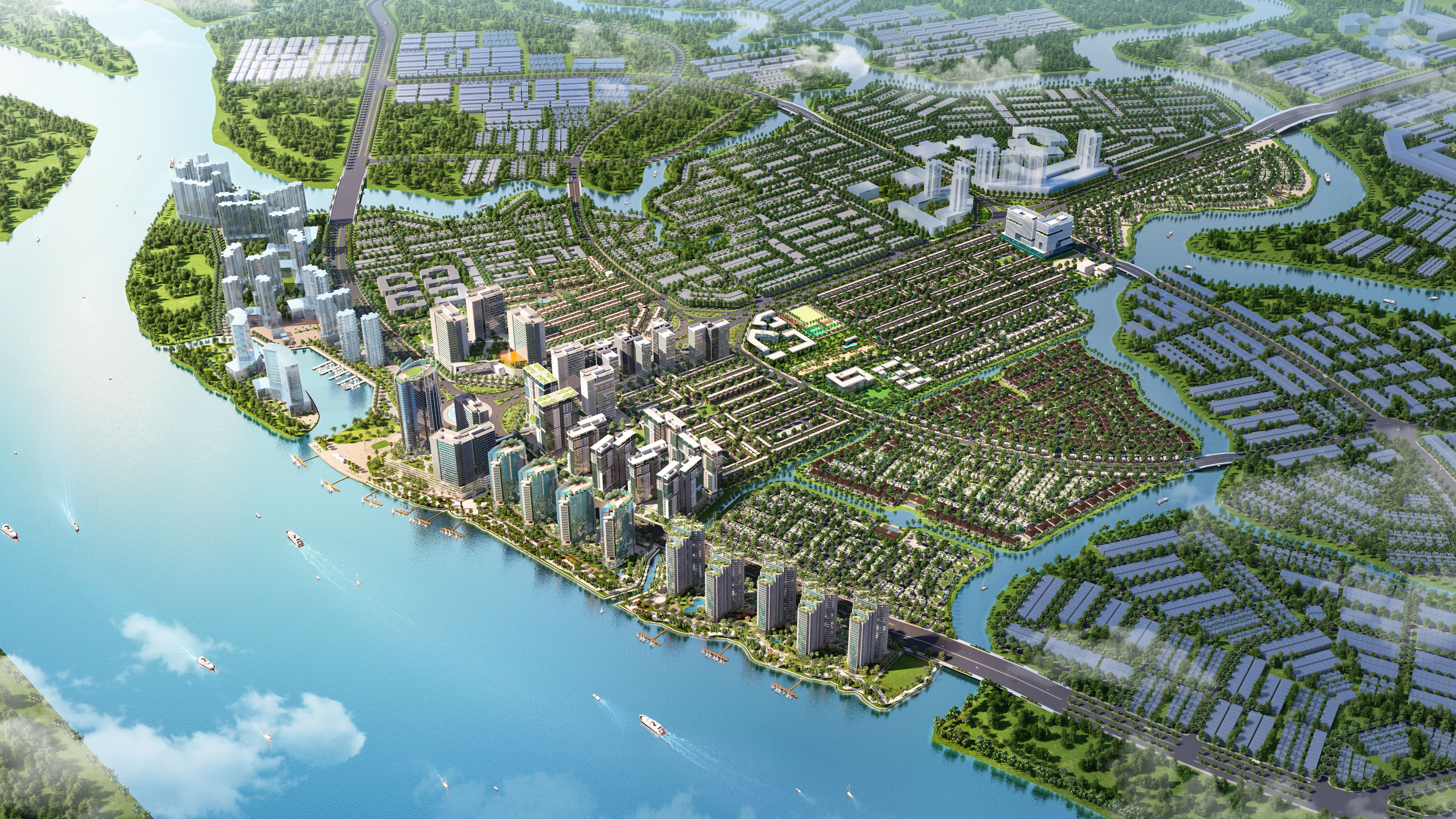 Phối cảnh dự &aacute;n khu đ&ocirc; thị Izumi City 170 ha (t&ecirc;n Pg88ok ưu đãi hấp dẫn của dự &aacute;n Đồng Nai - Waterfront).
