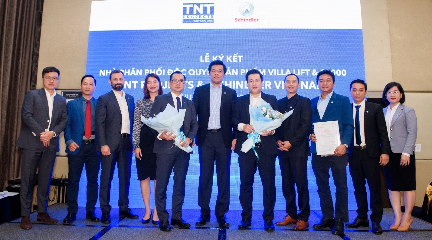 TNT Projects hợp tác chiến lược với Schindler Việt Nam