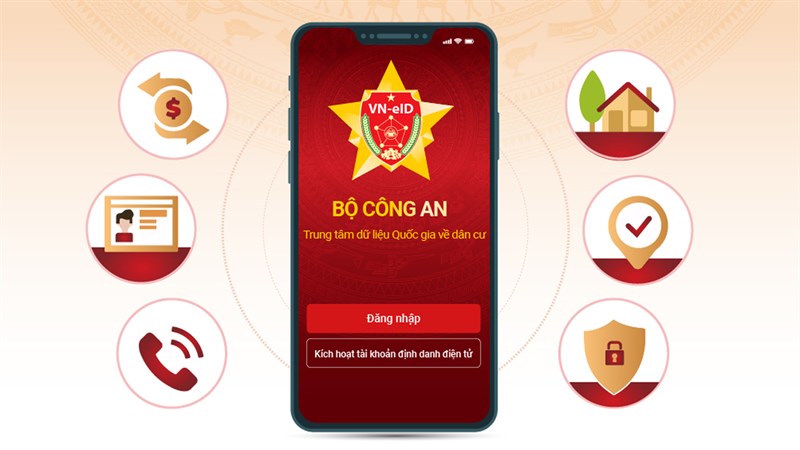  Ứng dụng định danh điện tử VNeID.