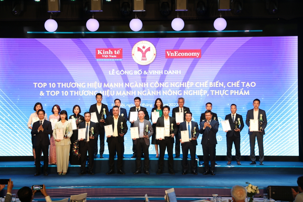Top 10 Thương hiệu mạnh - Ng&agrave;nh c&ocirc;ng nghiệp chế biến, chế tạo 2022: Tập đo&agrave;n Stavian, C&ocirc;ng ty CP D&acirc;y v&agrave; c&aacute;p điện Thượng Đ&igrave;nh (Cadi-sun), C&ocirc;ng ty CP Cơ điện Trần Ph&uacute;, C&ocirc;ng ty CP B&oacute;ng đ&egrave;n Điện Quang, C&ocirc;ng ty CP Masan High-tech Materials, C&ocirc;ng ty CP Kim kh&iacute; Thăng Long, C&ocirc;ng ty CP sản xuất nhựa Duy T&acirc;n, C&ocirc;ng ty CP T&ocirc;n mạ Vnsteel Thăng Long, Tổng C&ocirc;ng ty May 10, C&ocirc;ng ty TNHH May th&ecirc;u gi&agrave;y An Phước. Top 10 Thương hiệu mạnh - Ng&agrave;nh n&ocirc;ng nghiệp, thực phẩm 2022: C&ocirc;ng ty CP Việt Nam Kỹ nghệ S&uacute;c Sản (Vissan), C&ocirc;ng ty CP Th&agrave;nh Th&agrave;nh C&ocirc;ng - Bi&ecirc;n H&ograve;a (TTC Sugar), C&ocirc;ng ty CP Ho&agrave;ng Anh Gia Lai, C&ocirc;ng ty CP Tập đo&agrave;n T&acirc;n Long, C&ocirc;g ty CP Tập đo&agrave;n Lộc Trời, Tổng C&Ocirc;ng ty CP Bia - Rượu - Nước giải kh&aacute;t H&agrave; Nội (Habeco), C&ocirc;ng ty TNHH Sản xuất v&agrave; Pg88ok ưu đãi hấp dẫn T&acirc;n Quang Minh (Bidrico), C&ocirc;ng ty CP Lương thực thực phẩm SAFOCO, C&ocirc;ng ty TNHH TNI King Coffee.