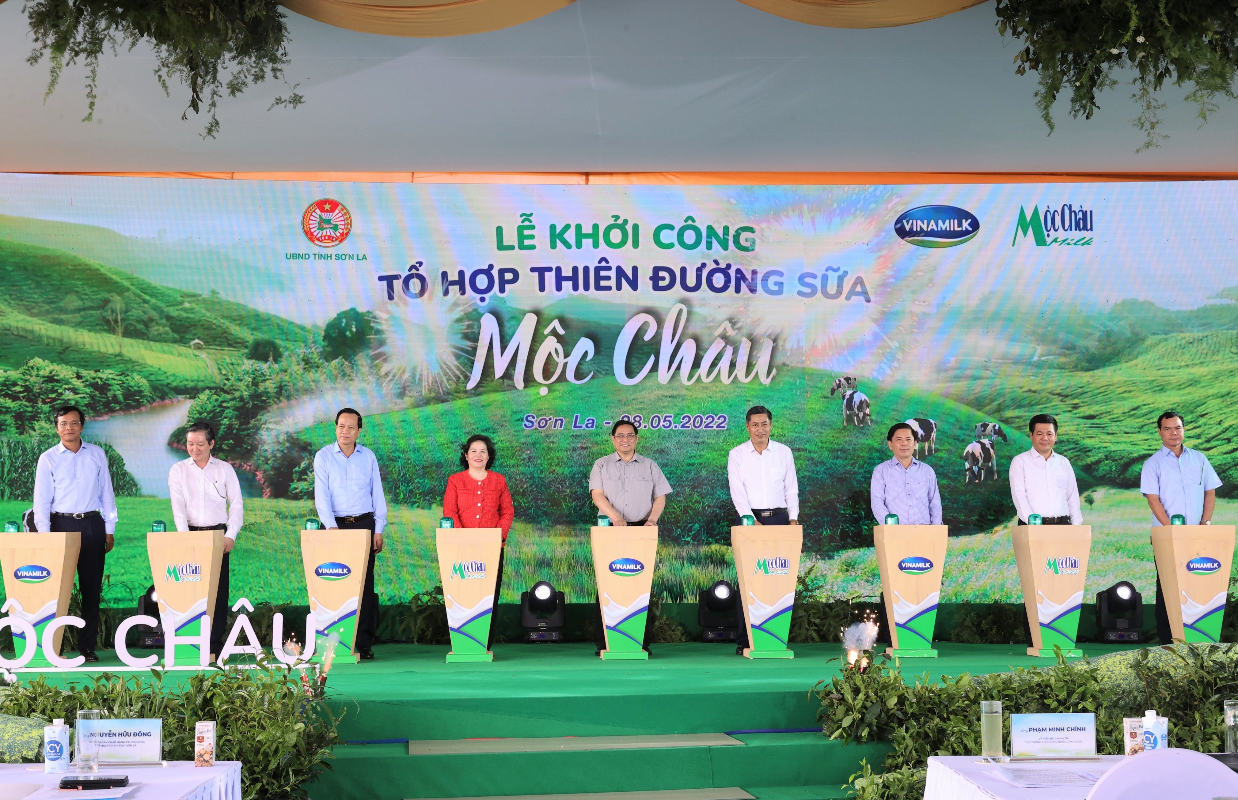 Dự &aacute;n Thi&ecirc;n đường sữa Mộc Ch&acirc;u của Vinamilk ch&iacute;nh thức khởi c&ocirc;ng v&agrave;o th&aacute;ng 5.2022.