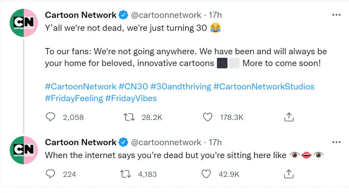 B&agrave;i đăng ch&iacute;nh thức của&nbsp;Cartoon Network khẳng định k&ecirc;nh truyền h&igrave;nh n&agrave;y vẫn 