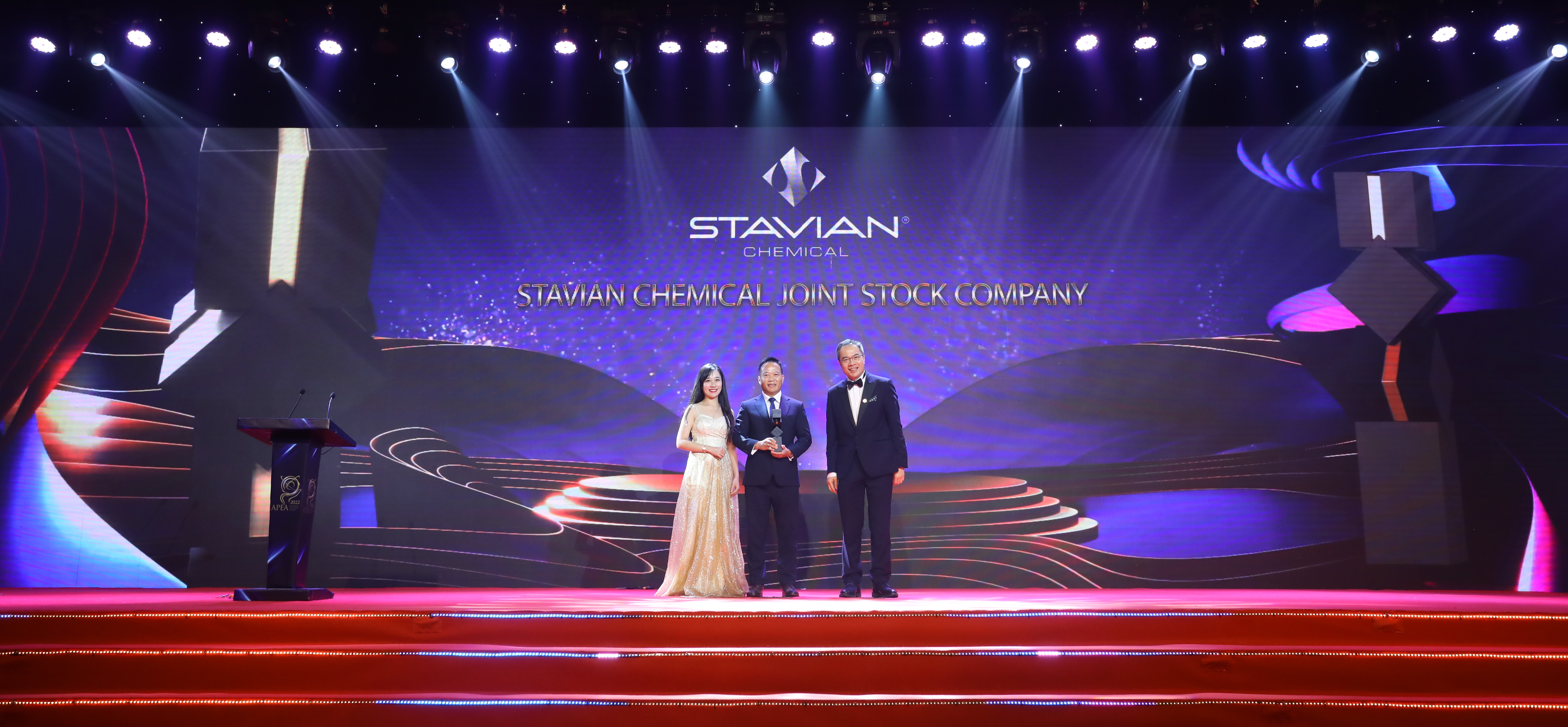 Công ty Cổ phần Stavian Hóa chất thuộc hệ sinh thái Stavian vinh dự nhận Giải thưởng 6Pg88.con độc quyền mỗi ngày xuất sắc châu Á (APEA) 2022.