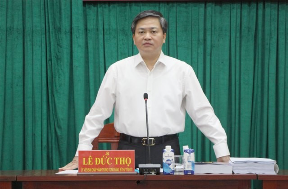 &Ocirc;ng L&ecirc; Đức Thọ , B&iacute; thư Tỉnh ủy Bến Tre, cho rằng quy hoạch tỉnh thời kỳ 2021-2030, tầm nh&igrave;n 2050 l&agrave; nội dung c&ocirc;ng việc đặc biệt quan trọng - Ảnh: BT.&nbsp;