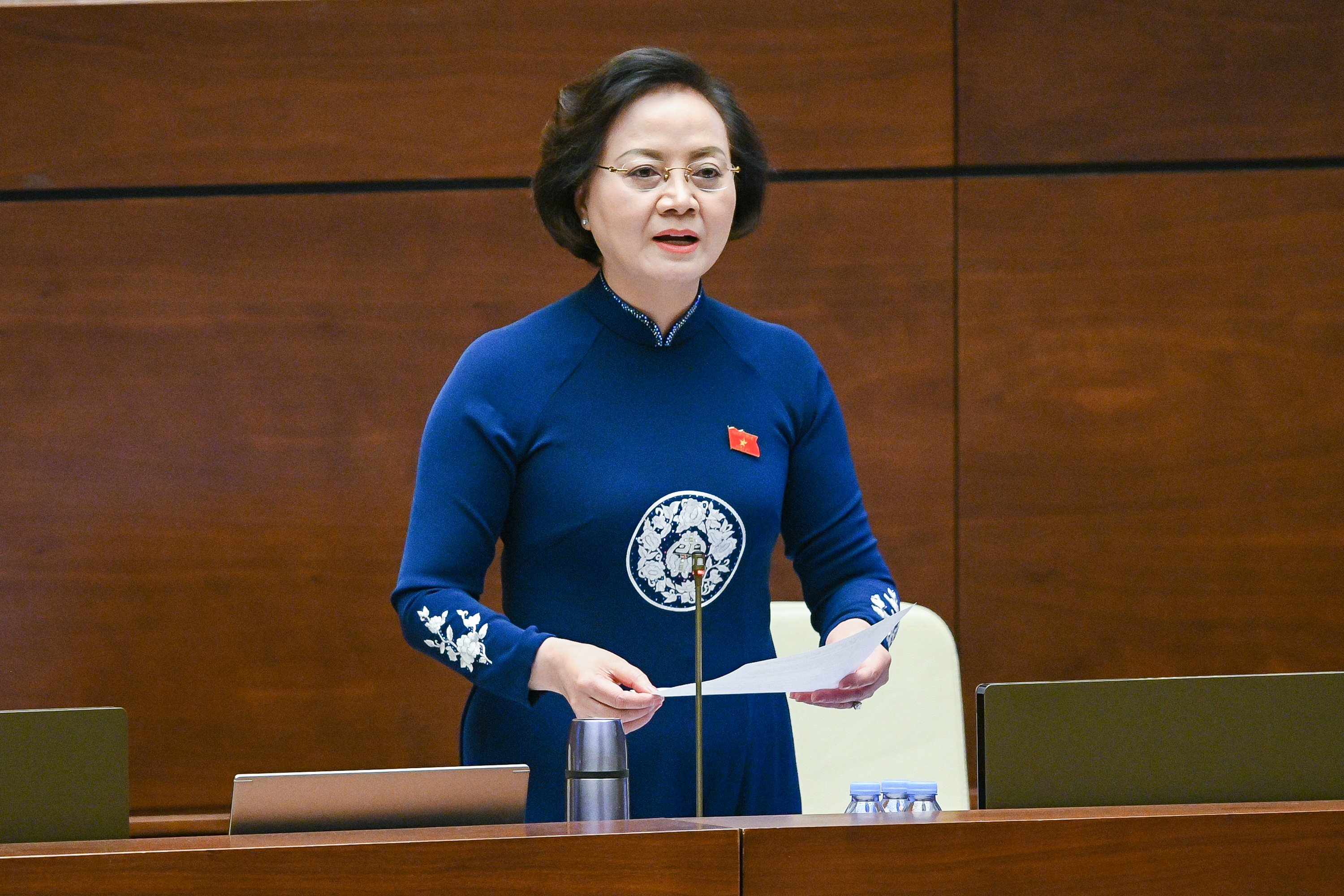 Bộ trưởng Bộ Nội vụ Phạm Thị Thanh Trà. Ảnh - Quochoi.vn. 