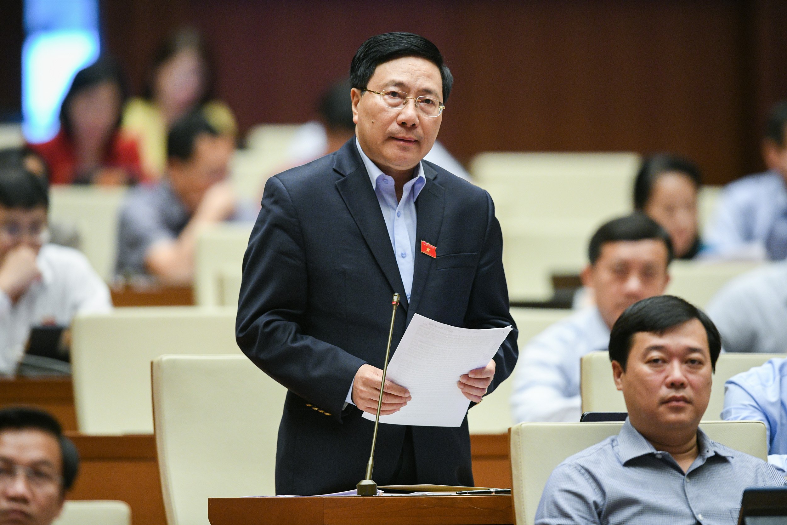 Phó Thủ tướng Thường trực Chính phủ Phạm Bình Minh. Ảnh - Quochoi.vn. 