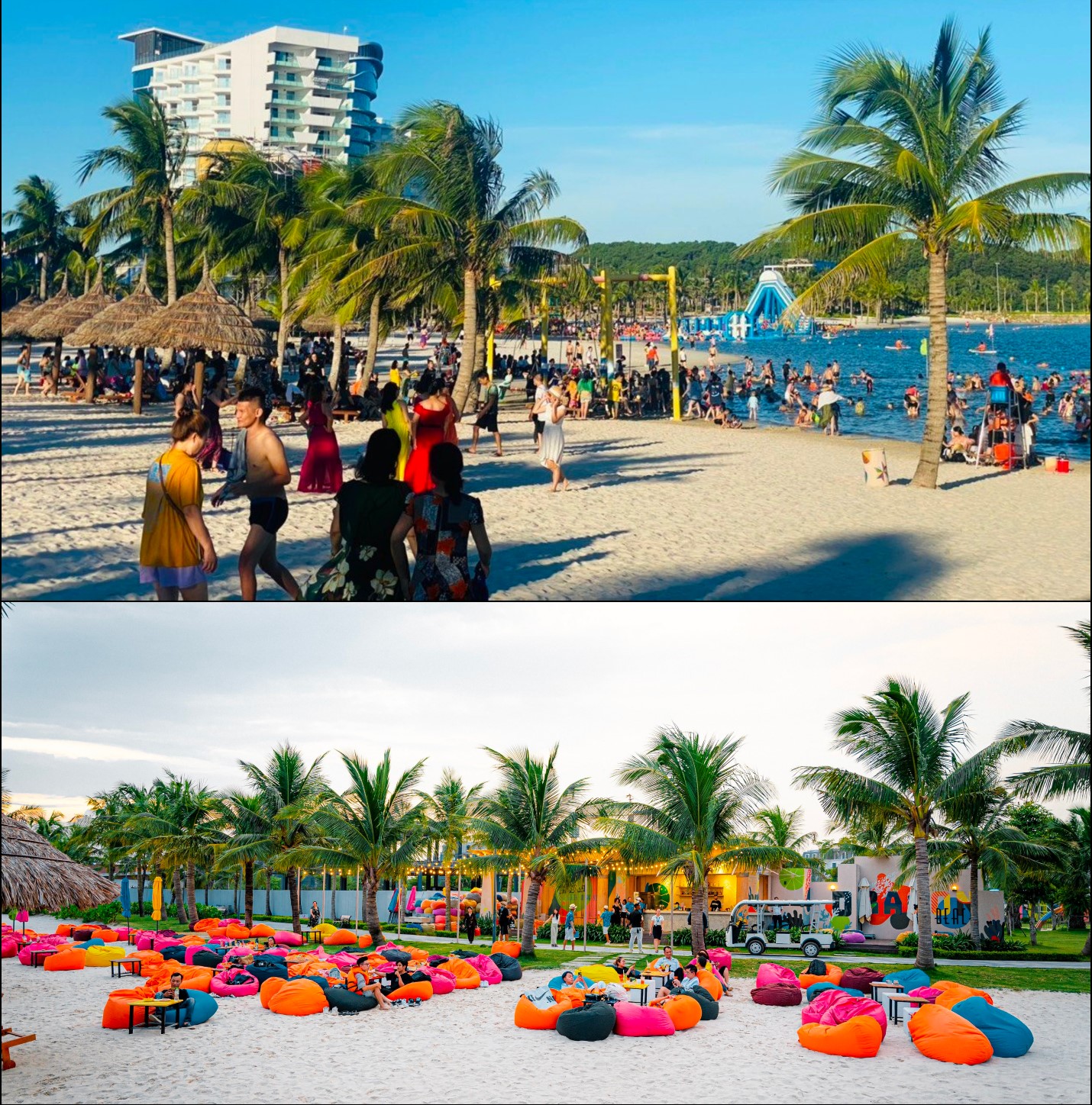 B&atilde;i biển Dragon Beach lu&ocirc;n thu h&uacute;t du kh&aacute;ch bất kể thời điểm trong ng&agrave;y v&agrave; 4 m&ugrave;a trong năm.