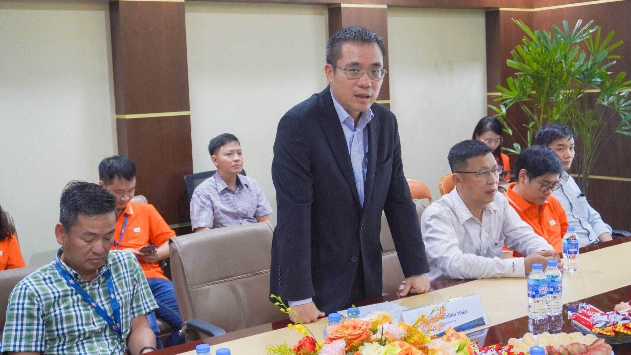 &Ocirc;ng Dương Dũng Triều - Chủ tịch FPT IS nhấn mạnh sự phối hợp chặt chẽ giữa hai b&ecirc;n l&agrave; nền tảng cho hợp t&aacute;c th&agrave;nh c&ocirc;ng.