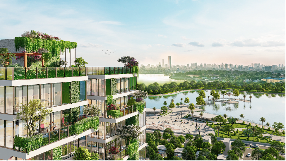 Một dự &aacute;n ti&ecirc;u biểu cho d&ograve;ng BĐS Xanh - Th&ocirc;ng minh tại Long Bi&ecirc;n (H&agrave; Nội), một trong c&aacute;c gi&aacute; trị bền vững cho tiềm năng tăng gi&aacute;.