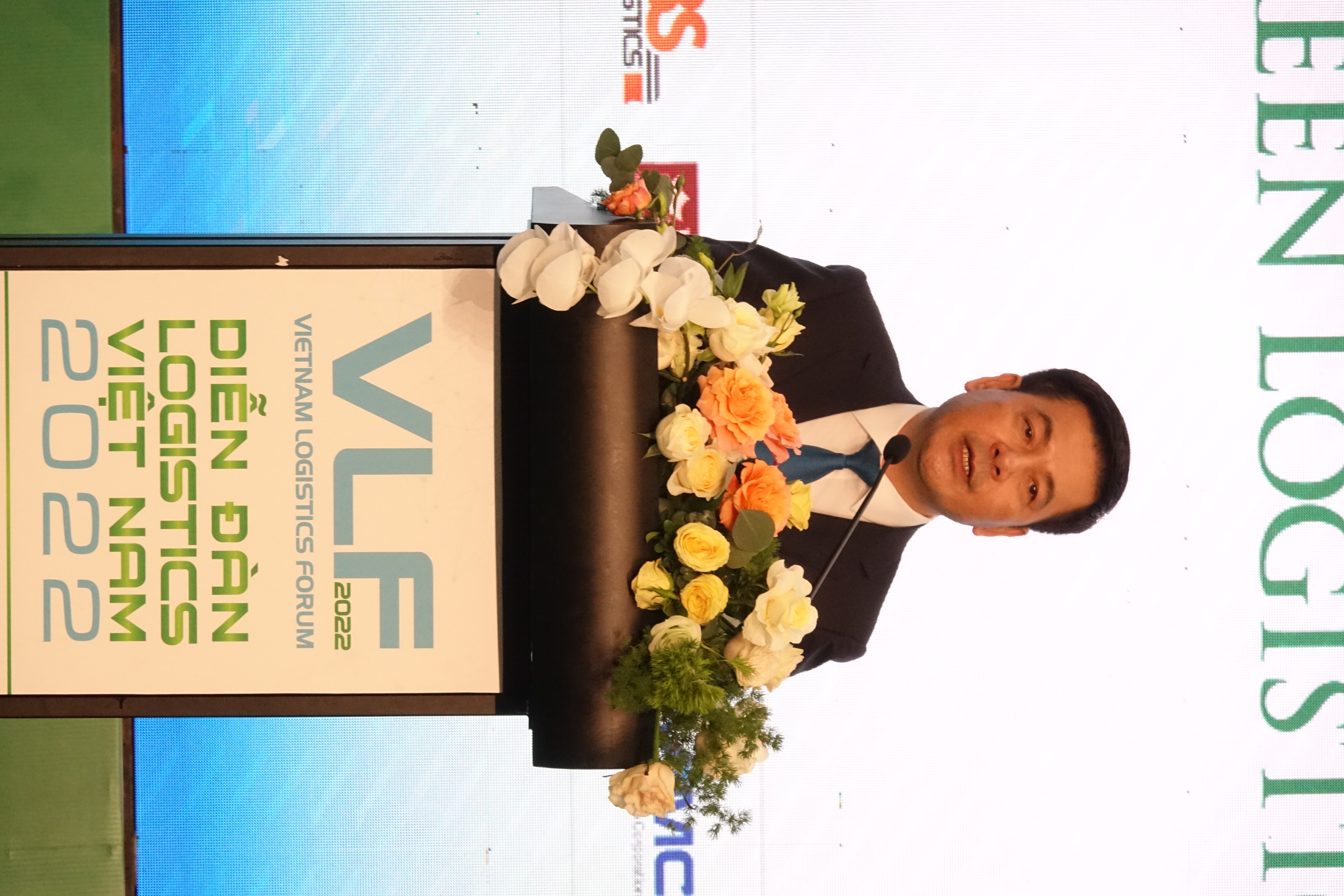 &ocirc;ng Nguyễn Hồng Di&ecirc;n, Bộ trưởng Bộ C&ocirc;ng Thương ph&aacute;t biểu khai mạc tại Diễn đ&agrave;n Logistics Việt Nam 2022. Ảnh: Việt Ho&agrave;ng