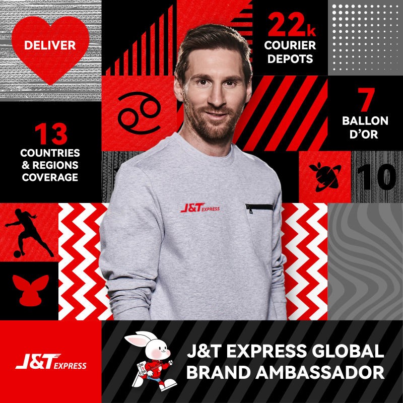 J&T Express chọn Lionel Messi l&agrave;m Đại sứ thương hiệu to&agrave;n cầu.