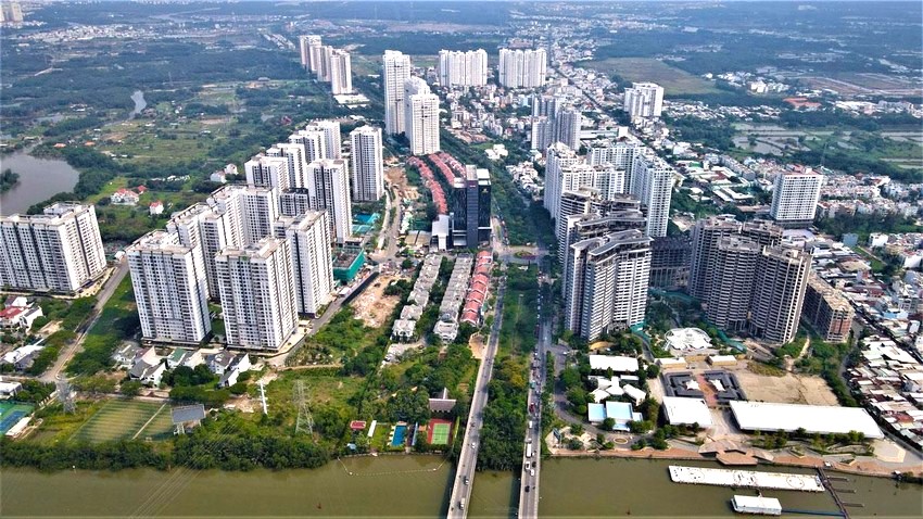 Khu vực huyện Nhà Bè, TP.HCM.