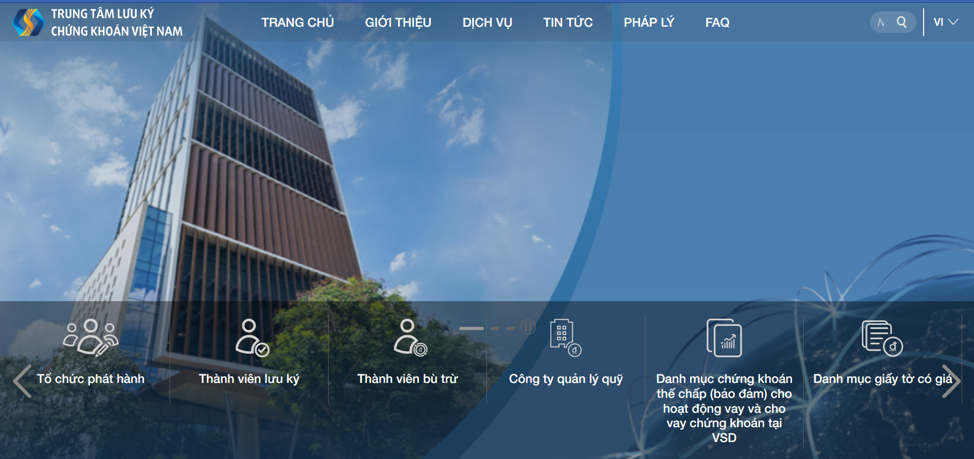 Trang web của Trung tâm Lưu ký 6Pg88.com nhà cái Việt Nam.