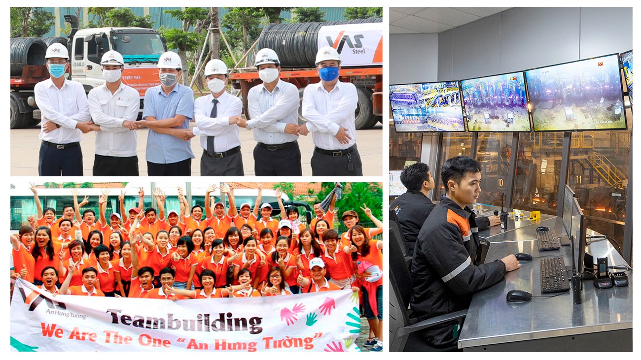 Nhiệt huyết, đồng &ldquo;T&acirc;m th&eacute;p&rdquo; c&ugrave;ng sự quan t&acirc;m của Ban l&atilde;nh đạo VAS Group tạo n&ecirc;n một tập thể mang nội lực vững v&agrave;ng.