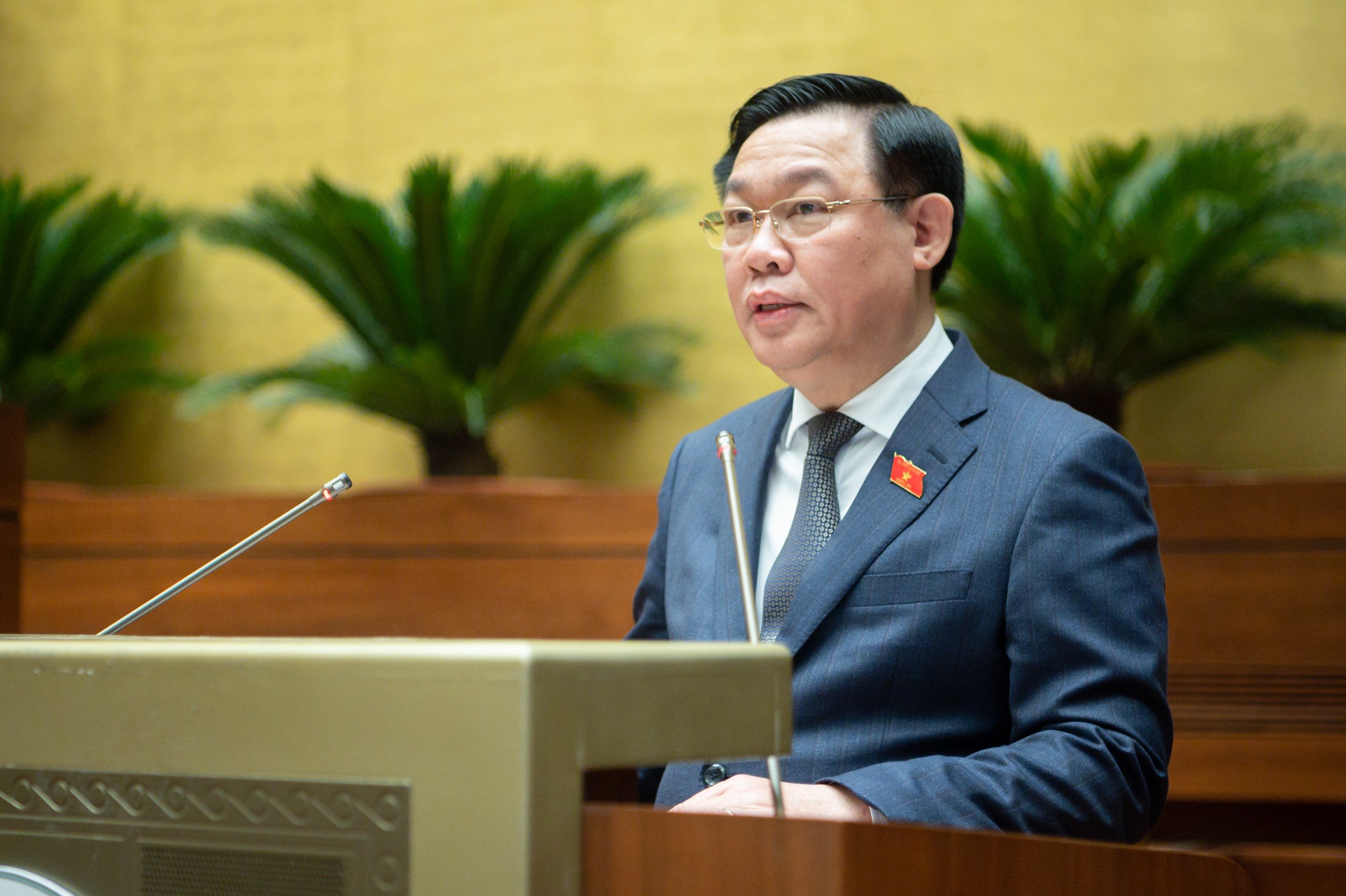 Chủ tịch Link Trang Chủ PG88.Com Mới #2026 Vương Đ&igrave;nh Huệ ph&aacute;t biểu khai mạc kỳ họp - Ảnh: Quochoi.vn