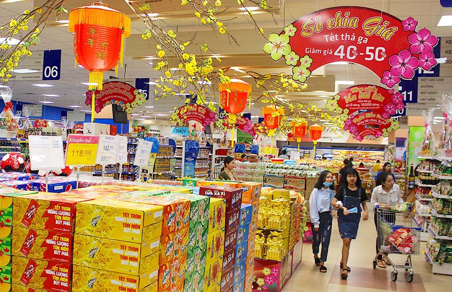 Nhu cầu mua sắm Tết nguyên đán cao khiến CPI tháng 1 tăng 0,52%