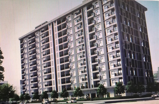 Phối cảnh tòa chung cư Nhà ở xã hội dành cho người có công trên đường Vũ Mộng Nguyên
