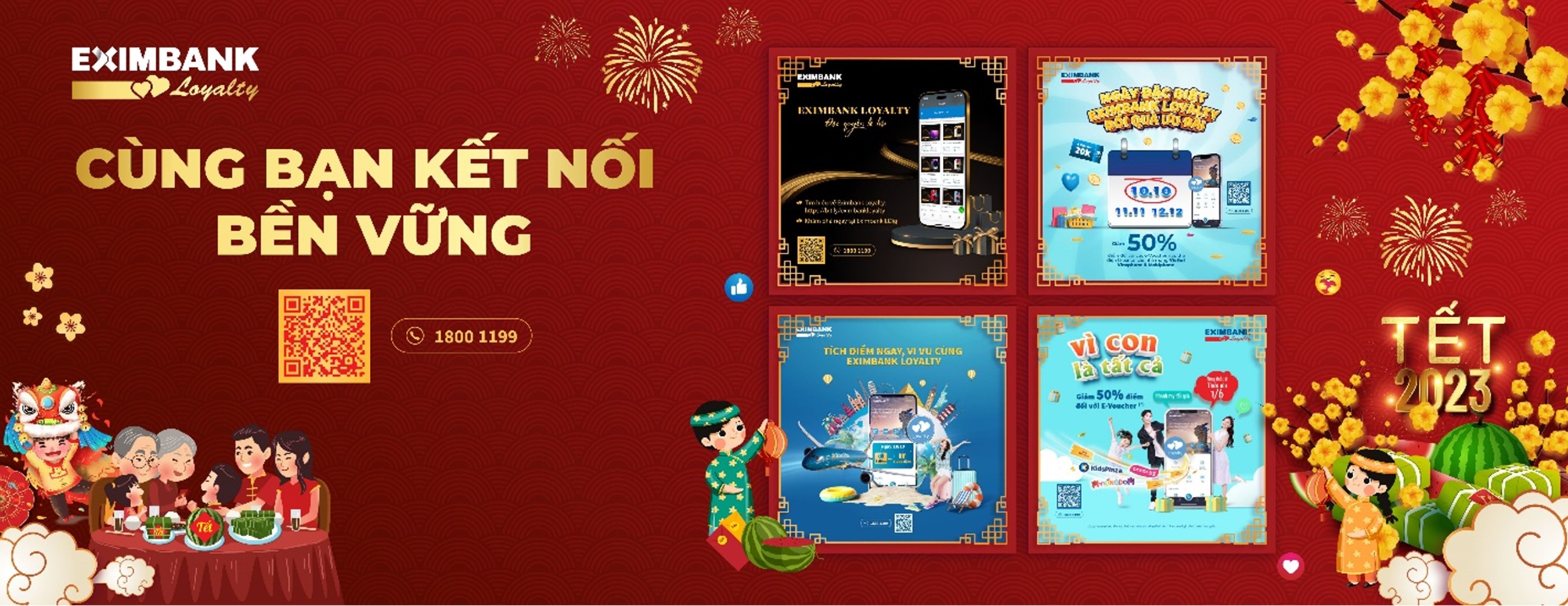 Eximbank luôn triển khai nhiều chương trình mang đến trải nghiệm mới mẻ cho khách hàng.