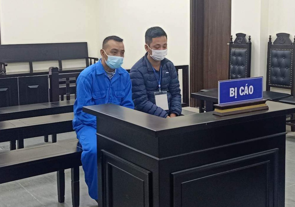 Các bị cáo tại tòa.