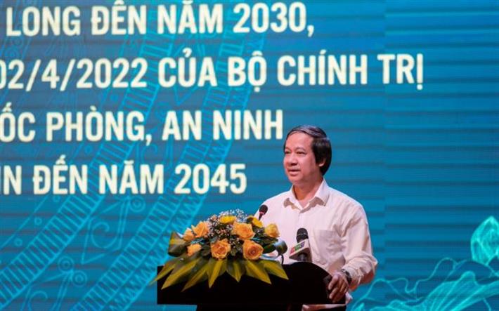 Bộ trưởng Nguyễn Kim Sơn. Ảnh: Bộ Gi&aacute;o dục v&agrave; Đ&agrave;o tạo.&nbsp;