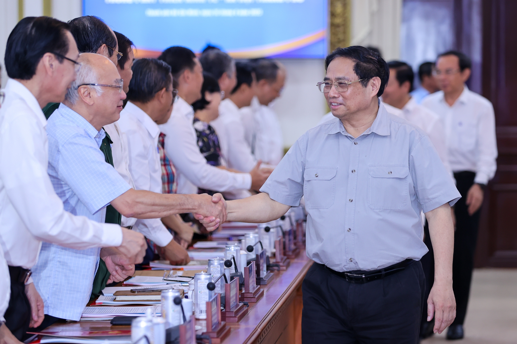 Thủ tướng Phạm Minh Chính Pg88hi Thể Thao, Bóng Đá, Casino, Nổ Hũ, Xổ Số với Ban Thường vụ Thành ủy TP.HCM sáng 16/4 - Ảnh TTXVN