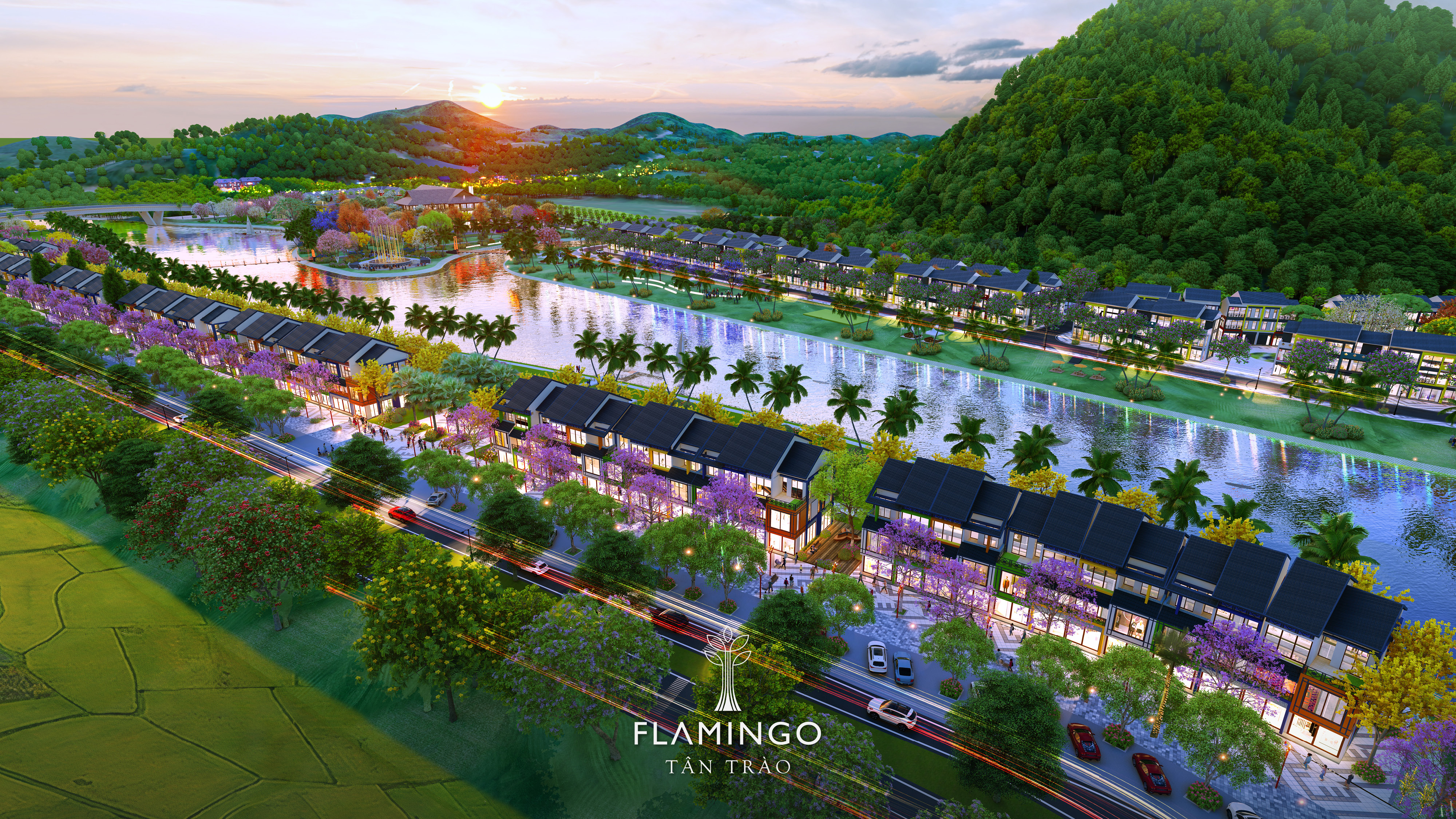 Tổng thể kiến tr&uacute;c dự &aacute;n ho&agrave; hợp với cảnh quan thi&ecirc;n nhi&ecirc;n T&acirc;n Tr&agrave;o v&agrave; truyền tải gi&aacute; trị văn ho&aacute; bản địa.