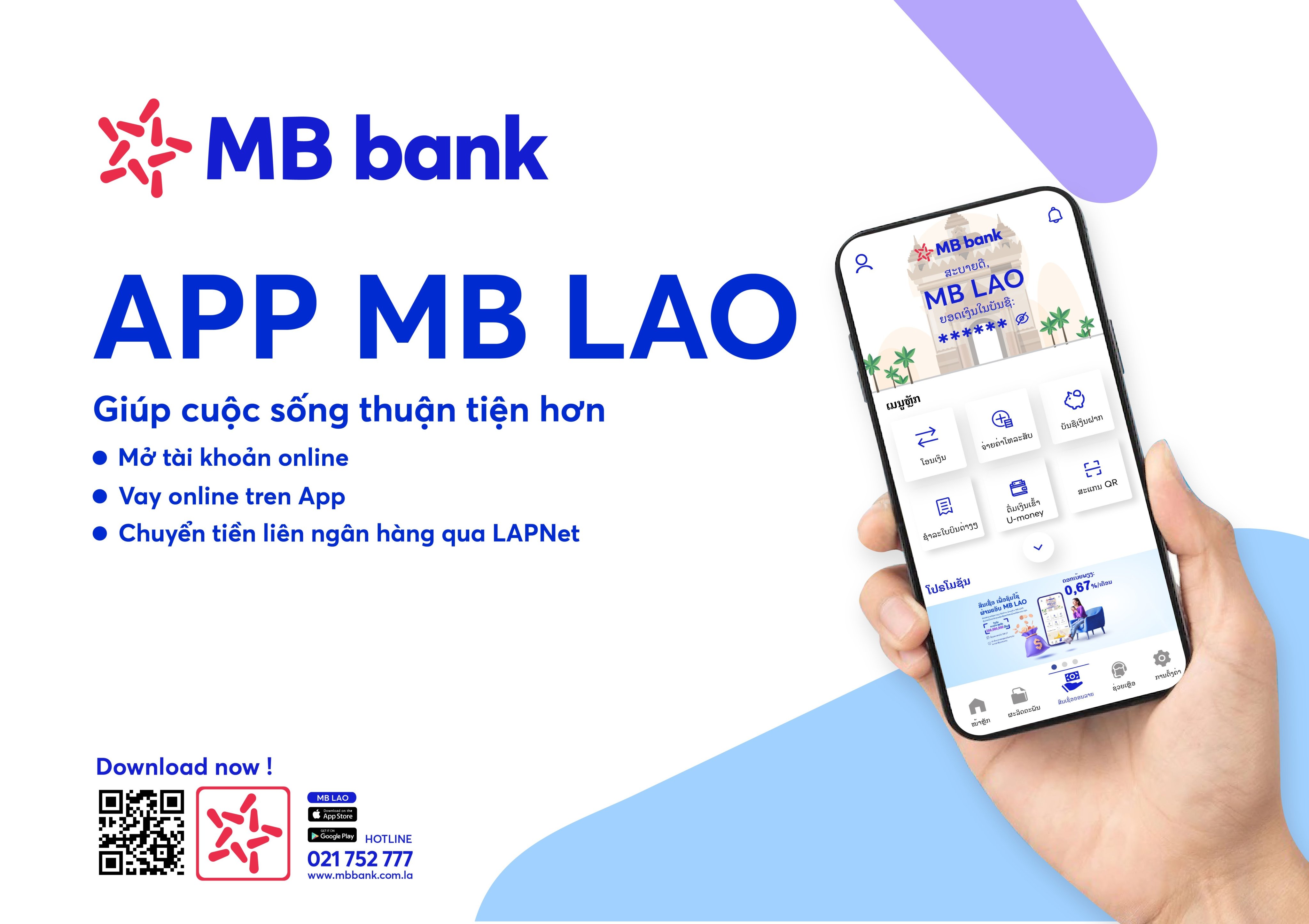 App MB Lào giúp khách hàng thuận tiện và tối ưu hóa trải nghiệm giao dịch Pg88 com chính chủ trên kênh số.