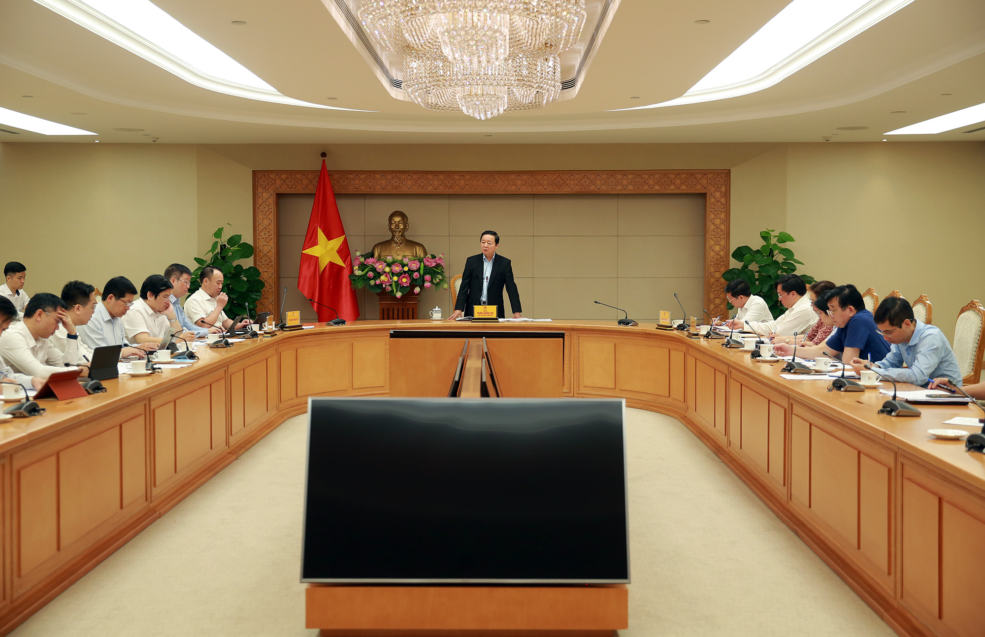 To&agrave;n cảnh buổi l&agrave;m việc. Ảnh: VGP.