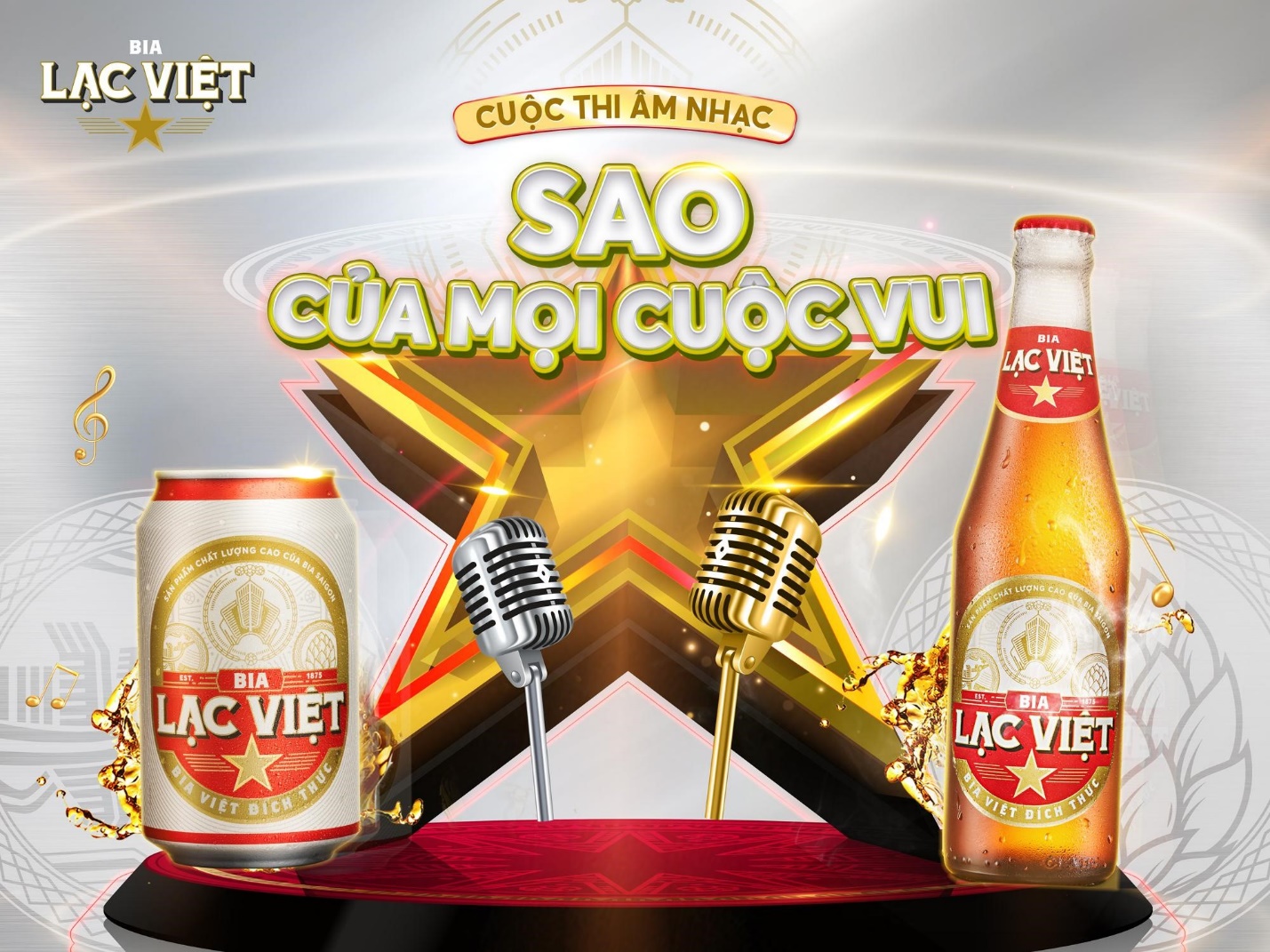 Chương tr&igrave;nh Bia Lac Việt - Sao của mọi cuộc vui.