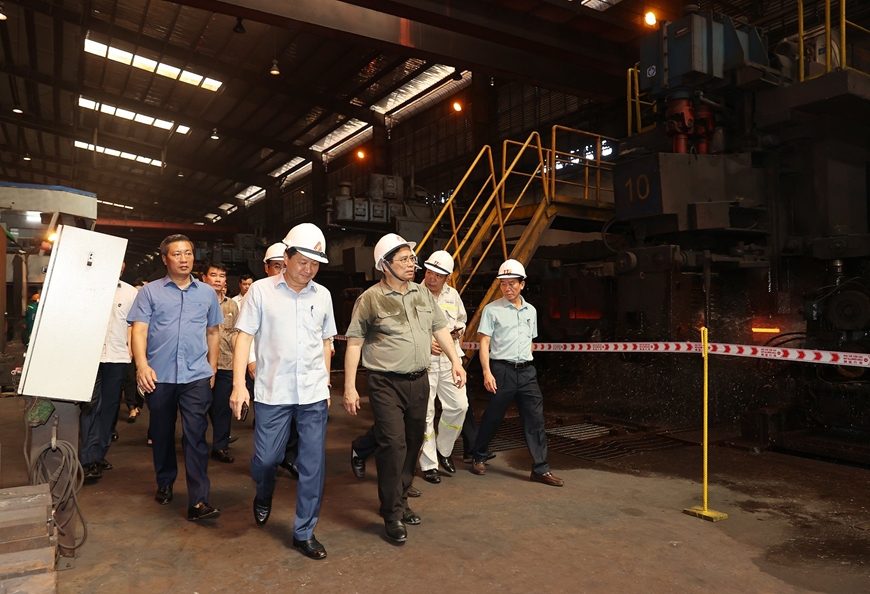 Thủ tướng Phạm Minh Chính khảo sát thực tế tại khu vực Link Trang Chủ PG88.Com Mới #2026 mở rộng giai đoạn 2 Nhà máy Gang thép Thái Nguyên, Công ty cổ phần Gang thép Thái Nguyên 