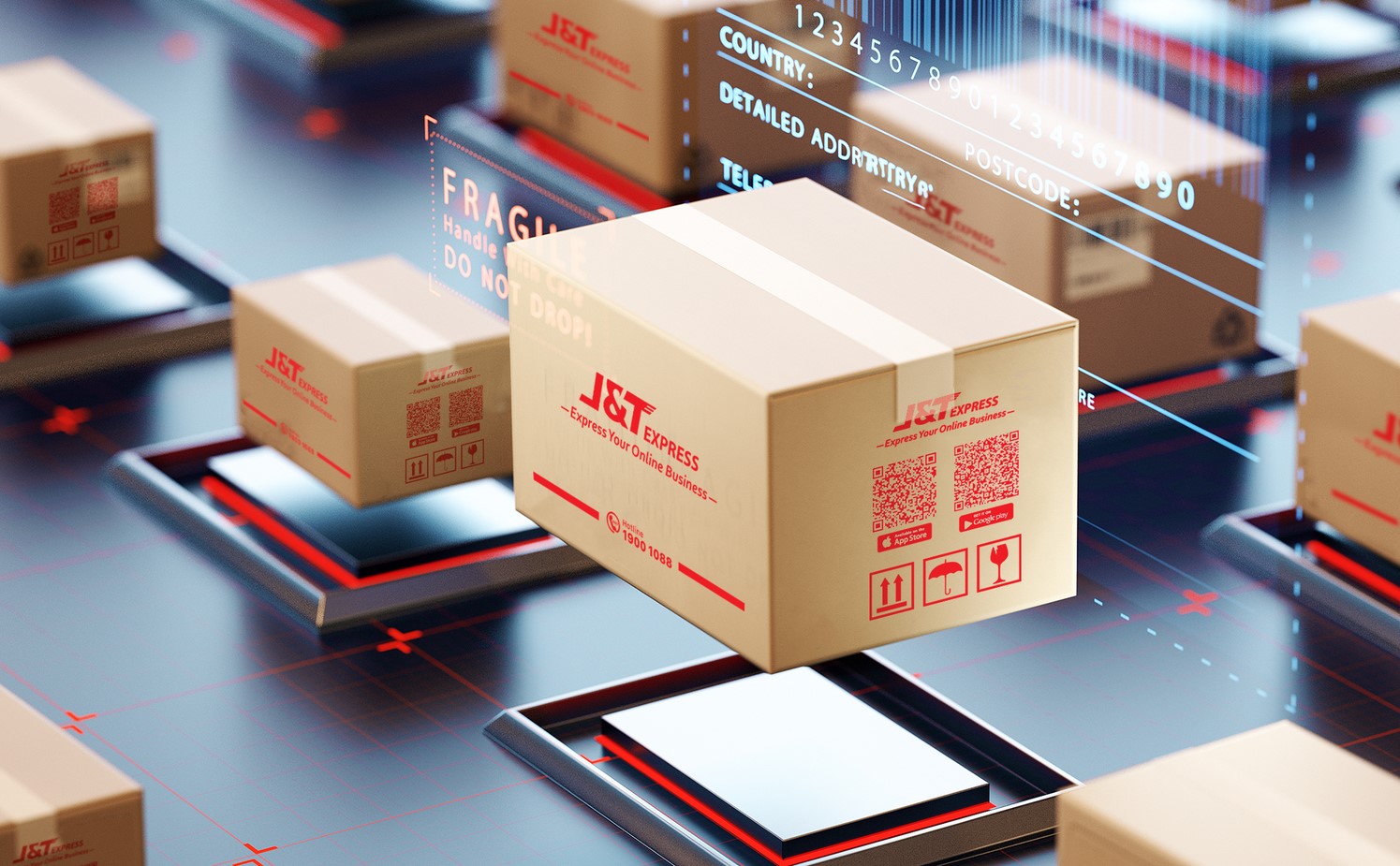 Nhờ ứng dụng c&ocirc;ng nghệ tự động, hiện đại, J&T Express được xem l&agrave; đơn vị c&oacute; tốc độ giao vận h&agrave;ng h&oacute;a nhanh ch&oacute;ng - gi&aacute; tiết kiệm.