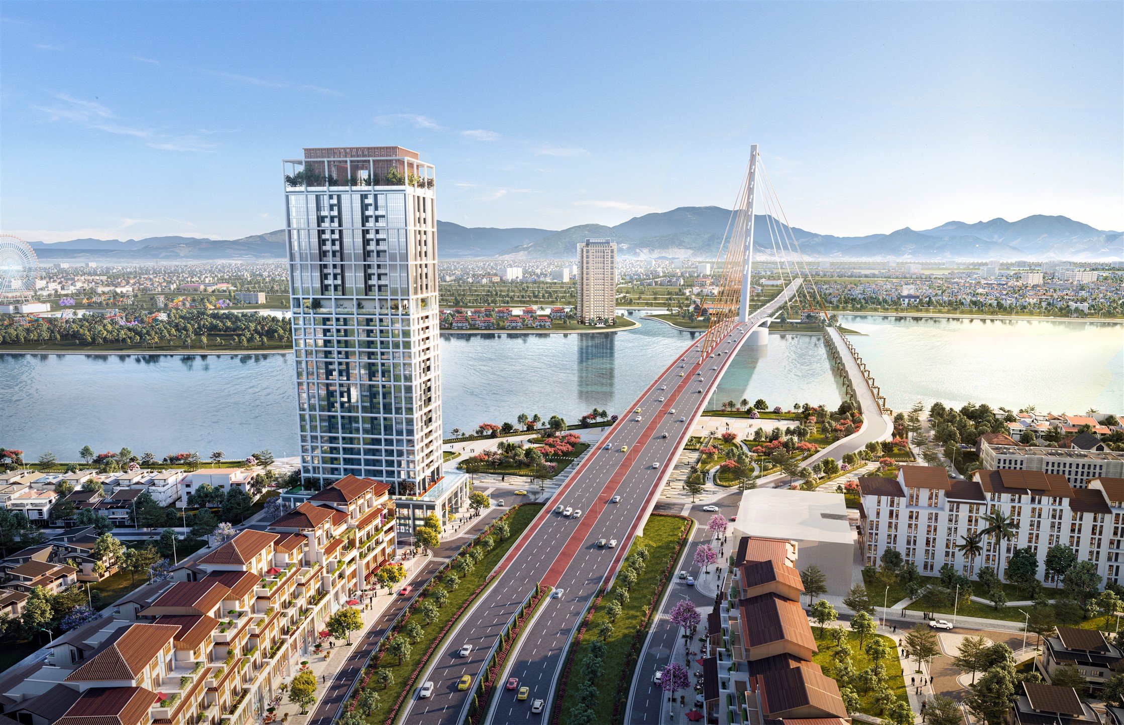 Bất động sản ven s&ocirc;ng H&agrave;n đầy hấp lực. (Ảnh phối cảnh minh họa).