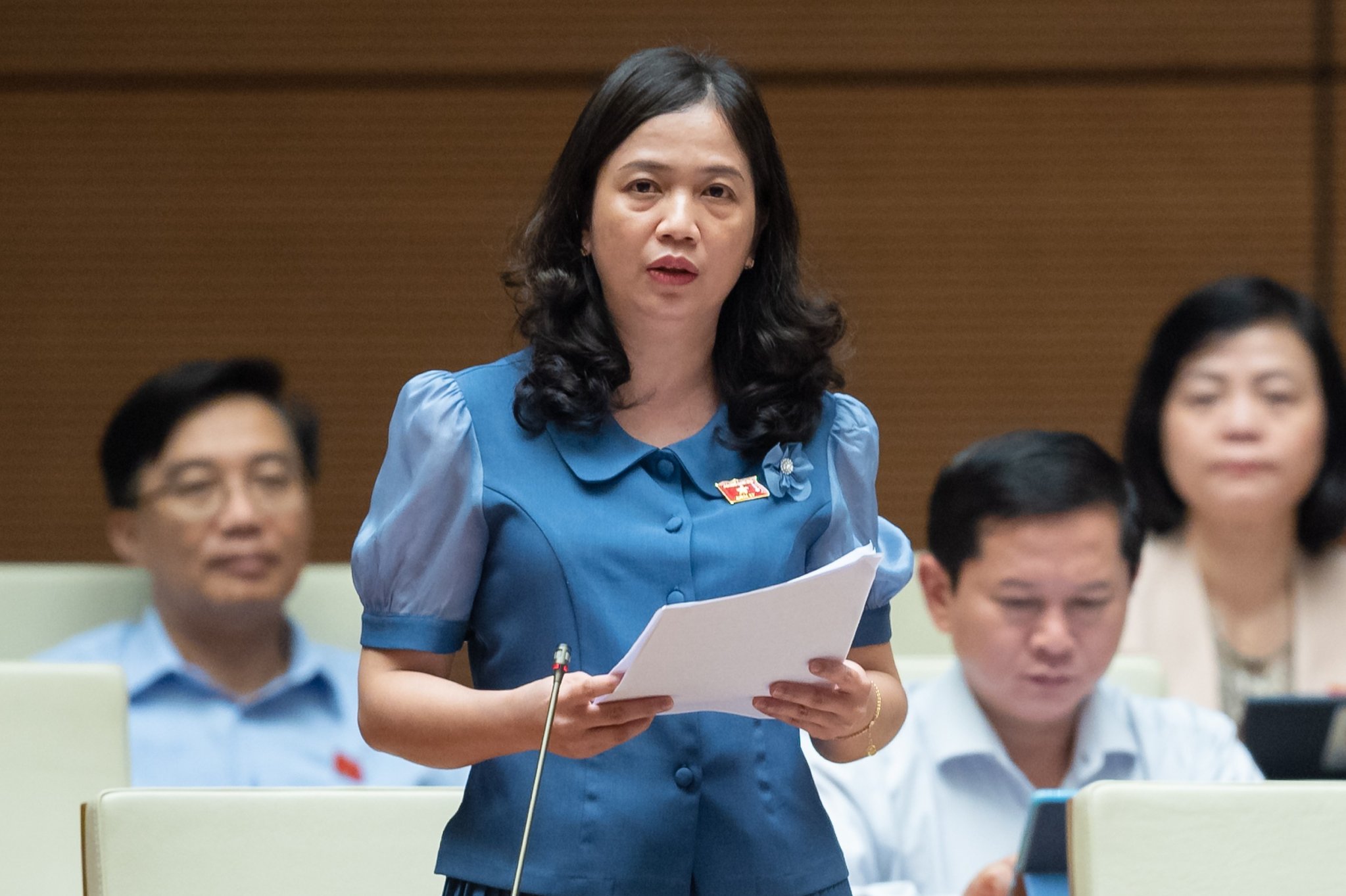 Đại biểu Điểu Huỳnh Sang, Đo&agrave;n Đại biểu Link Trang Chủ PG88.Com Mới #2026 tỉnh B&igrave;nh Phước ph&aacute;t biểu tại phi&ecirc;n thảo luận. Ảnh - Quochoi.vn.