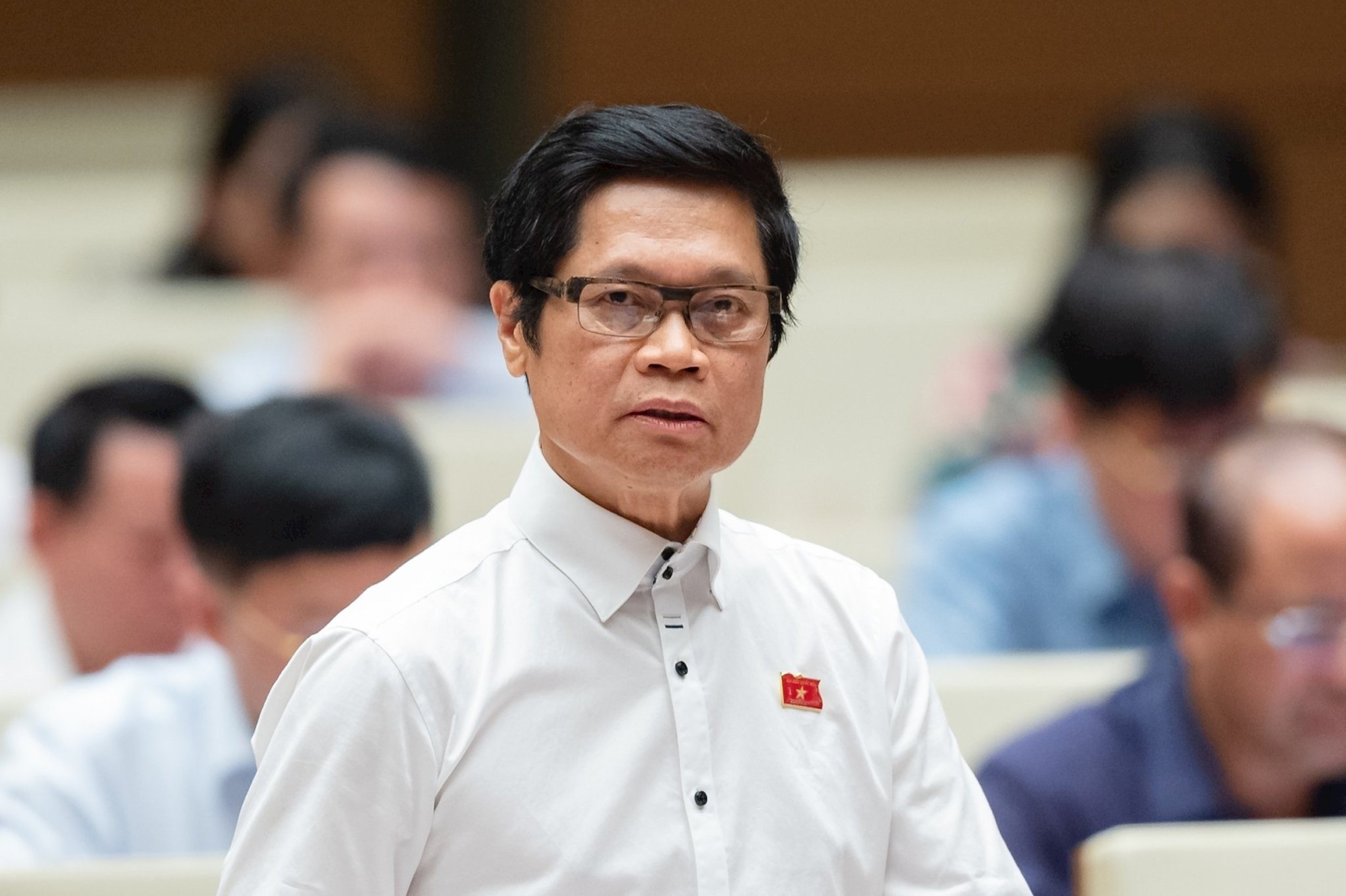 Đại biểu Vũ Tiến Lộc, Đo&agrave;n Đại biểu TP. H&agrave; Nội. Ảnh - Quochoi.vn.