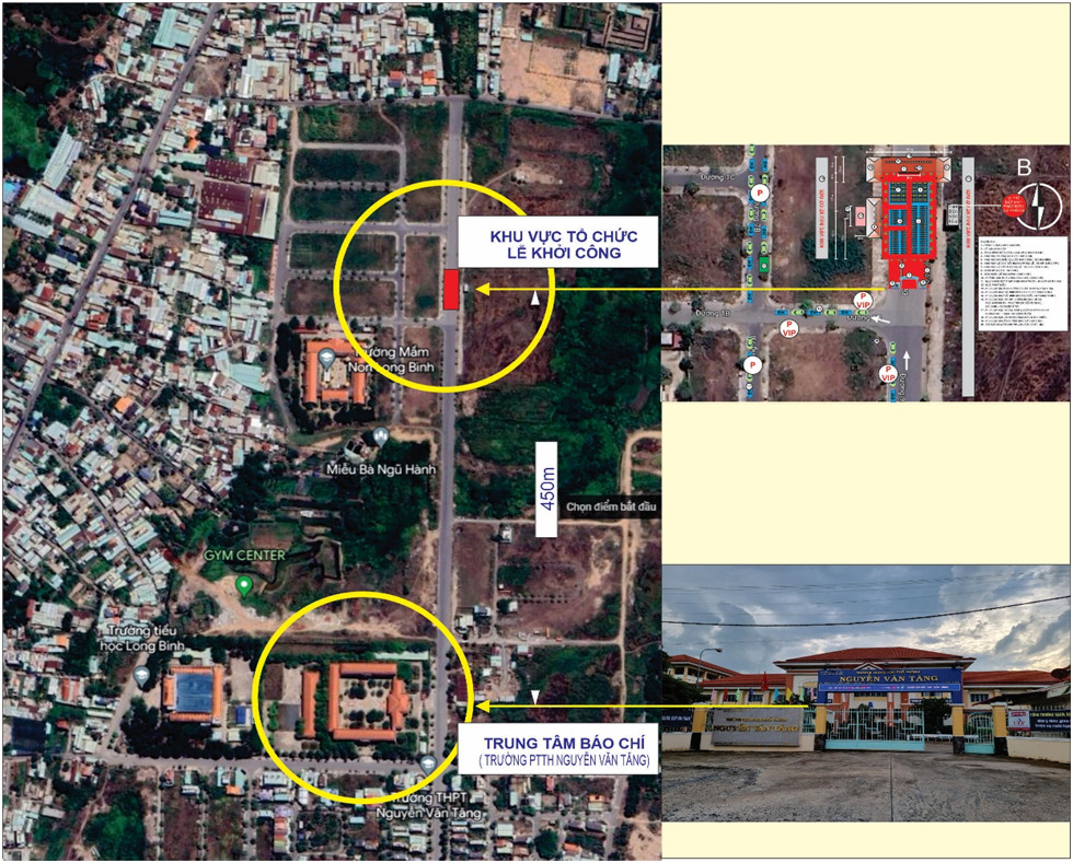 Sơ đồ vị trí khu vực lễ Khởi công xây dựng Link Trang Chủ PG88.Com Mới #2026 Vành đai 3 được tổ chức vào ngày 18/6 tại TP.HCM