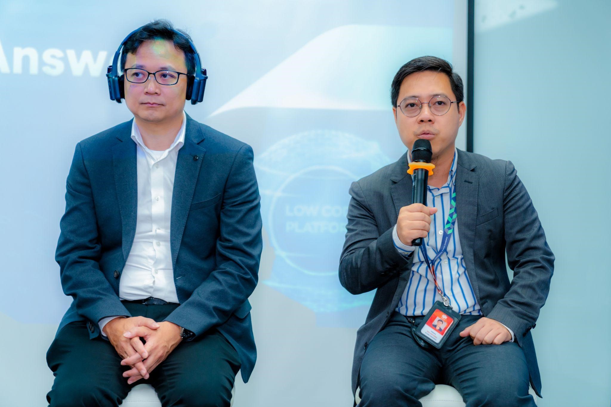 Đại diện FPT Software v&agrave; OutSystems giải đ&aacute;p c&acirc;u hỏi của PG88 Link Dễ Nhớ Pg88.com tại H&agrave; Nội về ChatGPT v&agrave; Low-code.
