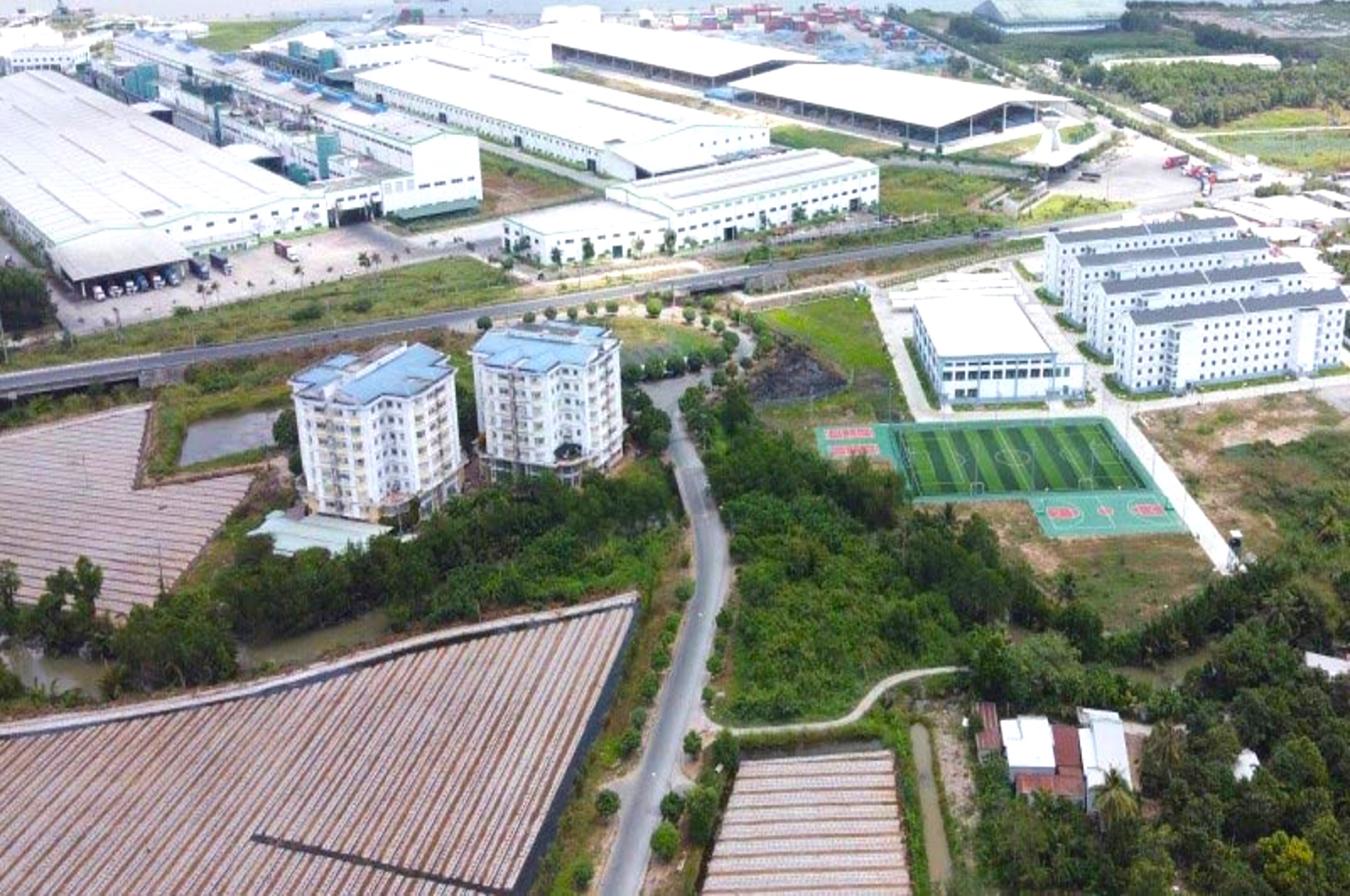 Khu PG88 Trang chủ nhà cái top 1 sông Hậu, tỉnh Hậu Giang, tỷ lệ lấp đầy 100%.