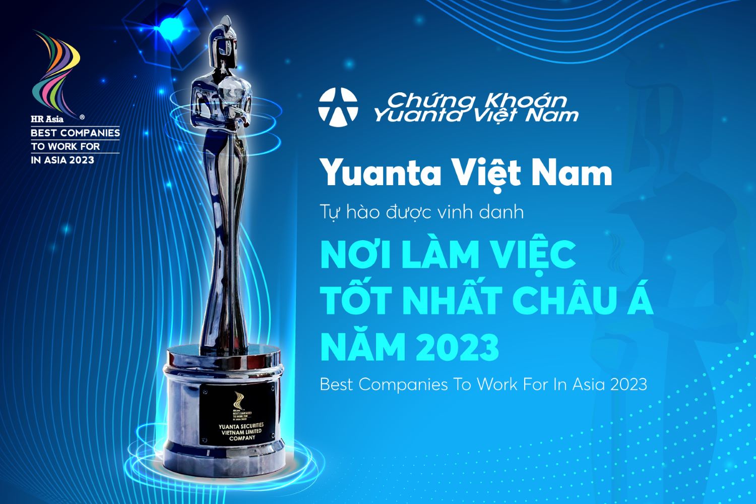 Yuanta Việt Nam vinh dự nhận giải thưởng "Nơi Pg88hi Thể Thao, Bóng Đá, Casino, Nổ Hũ, Xổ Số tốt nhất Châu Á 2023" (Best Companies to Work for in Asia 2023).
