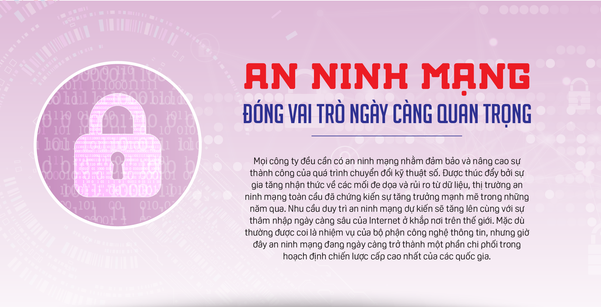 An ninh mạng đóng vai trò ngày càng quan trọng