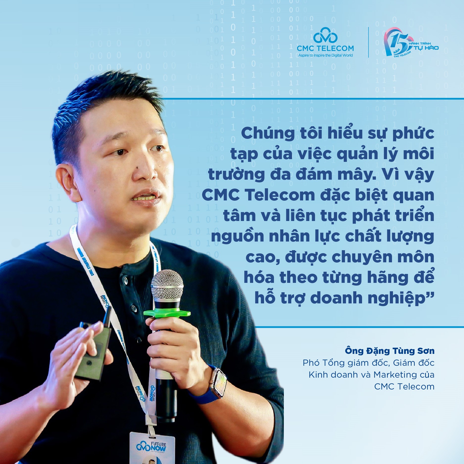 &Ocirc;ng Đặng T&ugrave;ng Sơn, Ph&oacute; Tổng gi&aacute;m đốc/ Gi&aacute;m đốc PG88 Uy Tín Số 1 Việt Nam v&agrave; Marketing CMC Telecom chia sẻ.