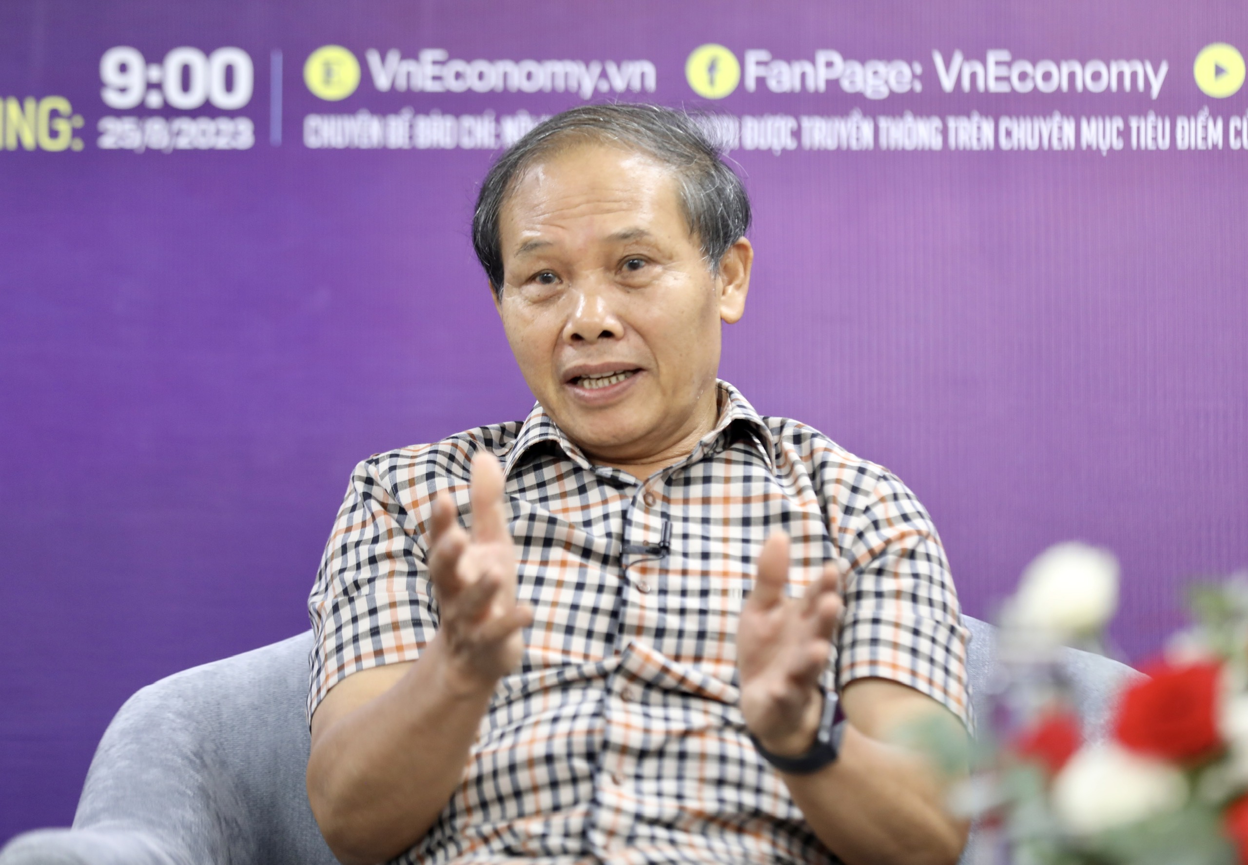 &Ocirc;ng Đo&agrave;n Quang Hoan, Ph&oacute; Chủ tịch Hội V&ocirc; tuyến tại tọa đ&agrave;m &ldquo;Ph&aacute;t triển mạng 5G make in Việt Nam v&agrave; cơ hội th&uacute;c đẩy Pg88ok ưu đãi hấp dẫn h&oacute;a 5G&rdquo; ng&agrave;y 25-08-2023.&nbsp;Ảnh: Việt Dũng.
