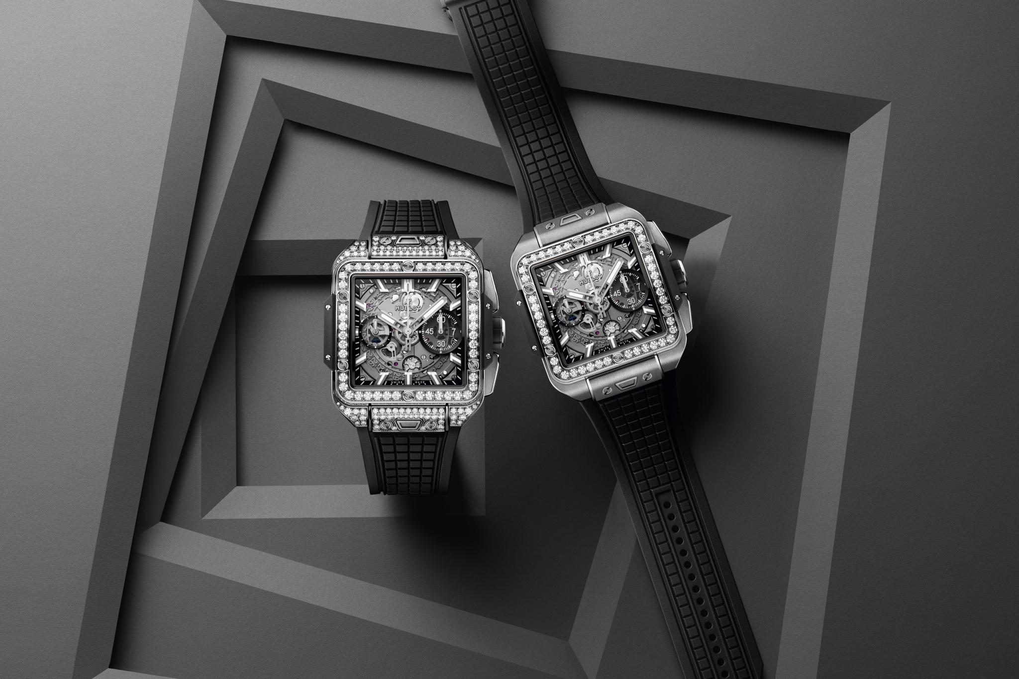 Hublot tiếp tục l&agrave;m say l&ograve;ng giới mộ điệu qua loạt 8 phi&ecirc;n bản ho&agrave;n to&agrave;n mới, xa xỉ hơn của thiết kế&nbsp;Square Bang Unico.