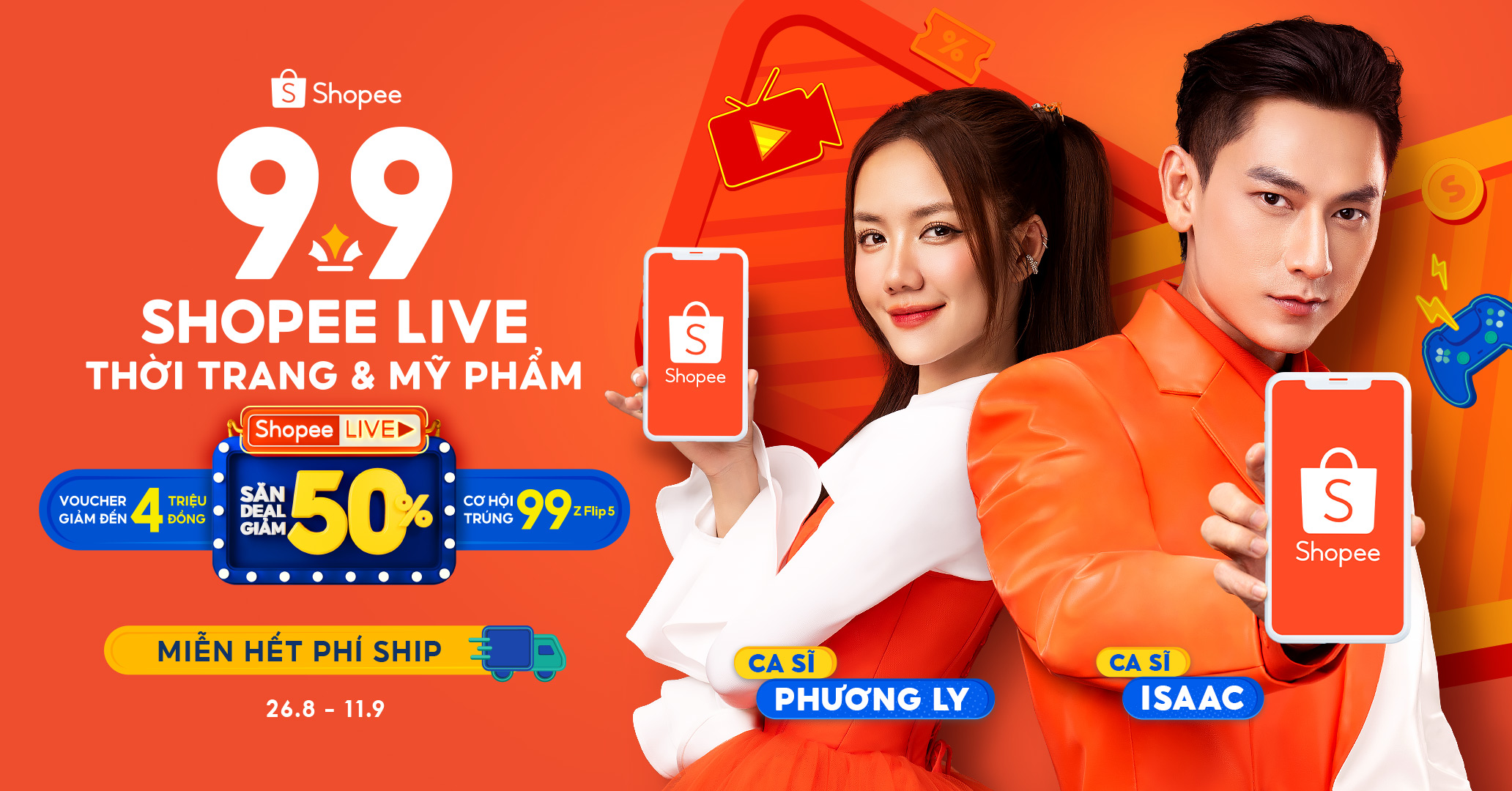 Shopee 9/9 siêu sale, mở màn mùa lễ hội mua sắm sôi động cuối năm