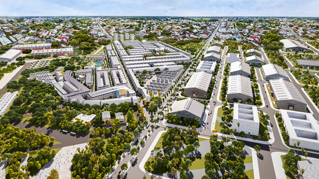 Phối cảnh Estella City nằm trong tổng thể khu đô thị - PG88 Trang chủ nhà cái top 1 Sông Mây 473ha, Link Trang Chủ PG88.Com Mới #2026 đang thu hút nhiều nhà đầu tư tại Đồng Nai.