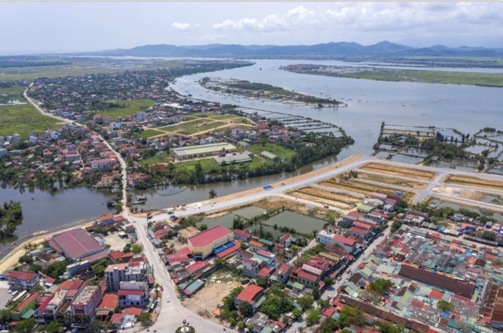 Một g&oacute;c thị x&atilde; Ba Đồn. Ảnh: Trần An