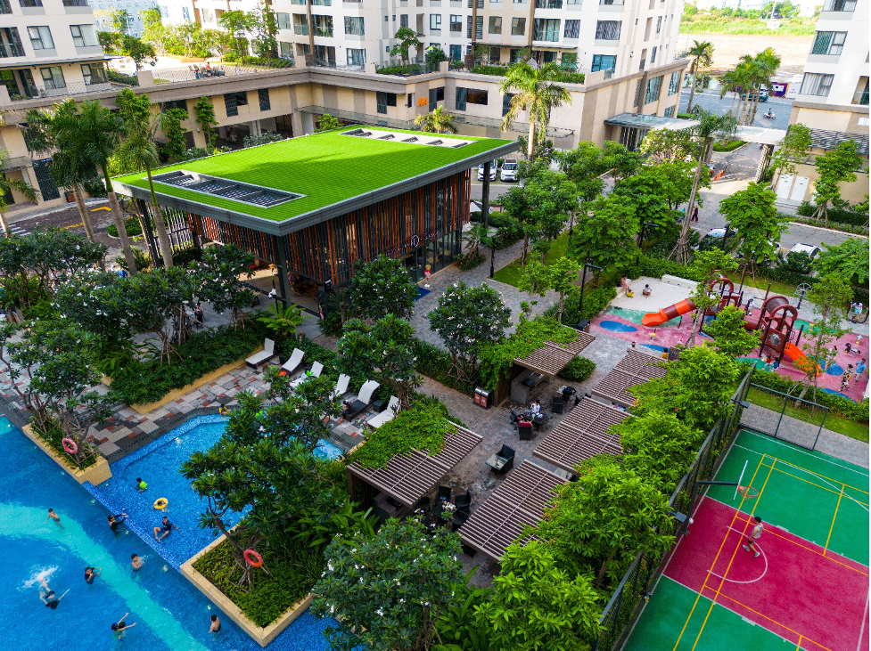 Chuỗi tiện &iacute;ch ho&agrave;n chỉnh v&agrave; cảnh quan nội khu Akari City giai đoạn 1.