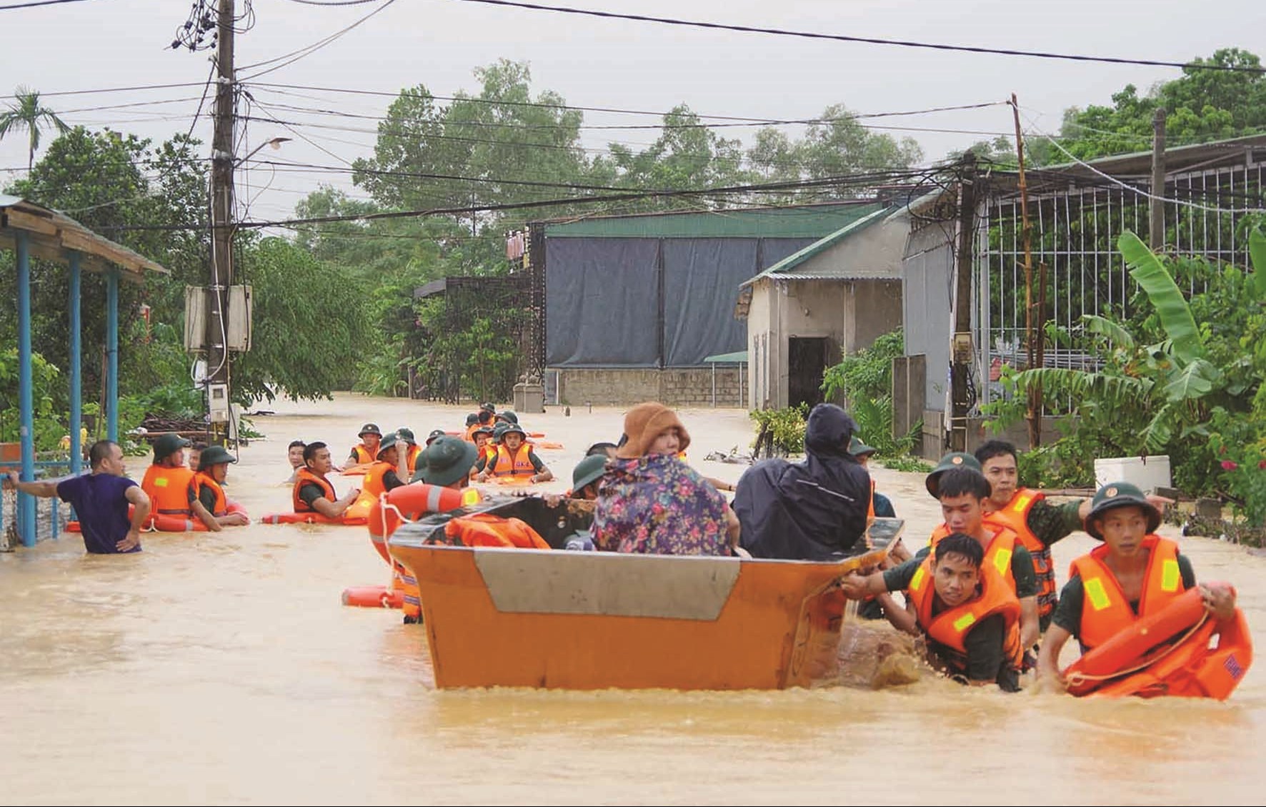 Mưa lớn kéo dài sẽ nguy cơ gây ra lũ lớn.