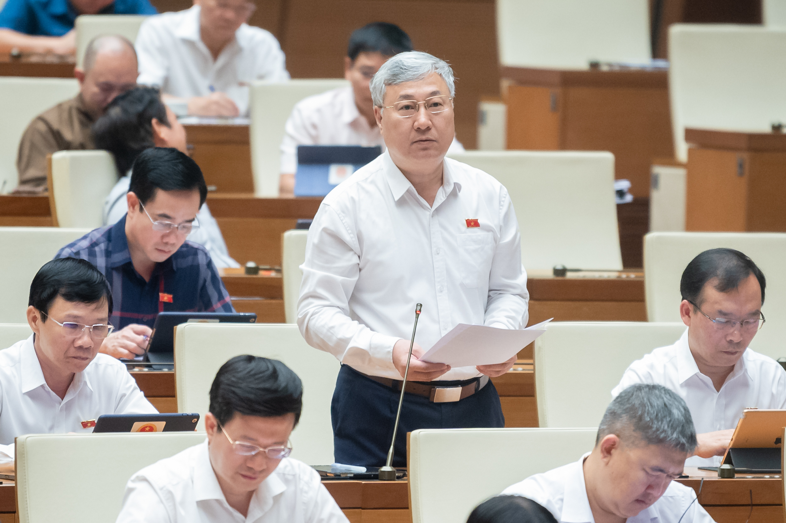 Đại biểu Trần Văn L&acirc;m, Đo&agrave;n Đại biểu Link Trang Chủ PG88.Com Mới #2026 tỉnh Bắc Giang cho rằng ch&iacute;nh s&aacute;ch ho&agrave;n thuế VAT c&oacute; nhiều bất cập,&nbsp;c&oacute; thể tăng rủi ro sai phạm, g&acirc;y thất thu ng&acirc;n s&aacute;ch.
