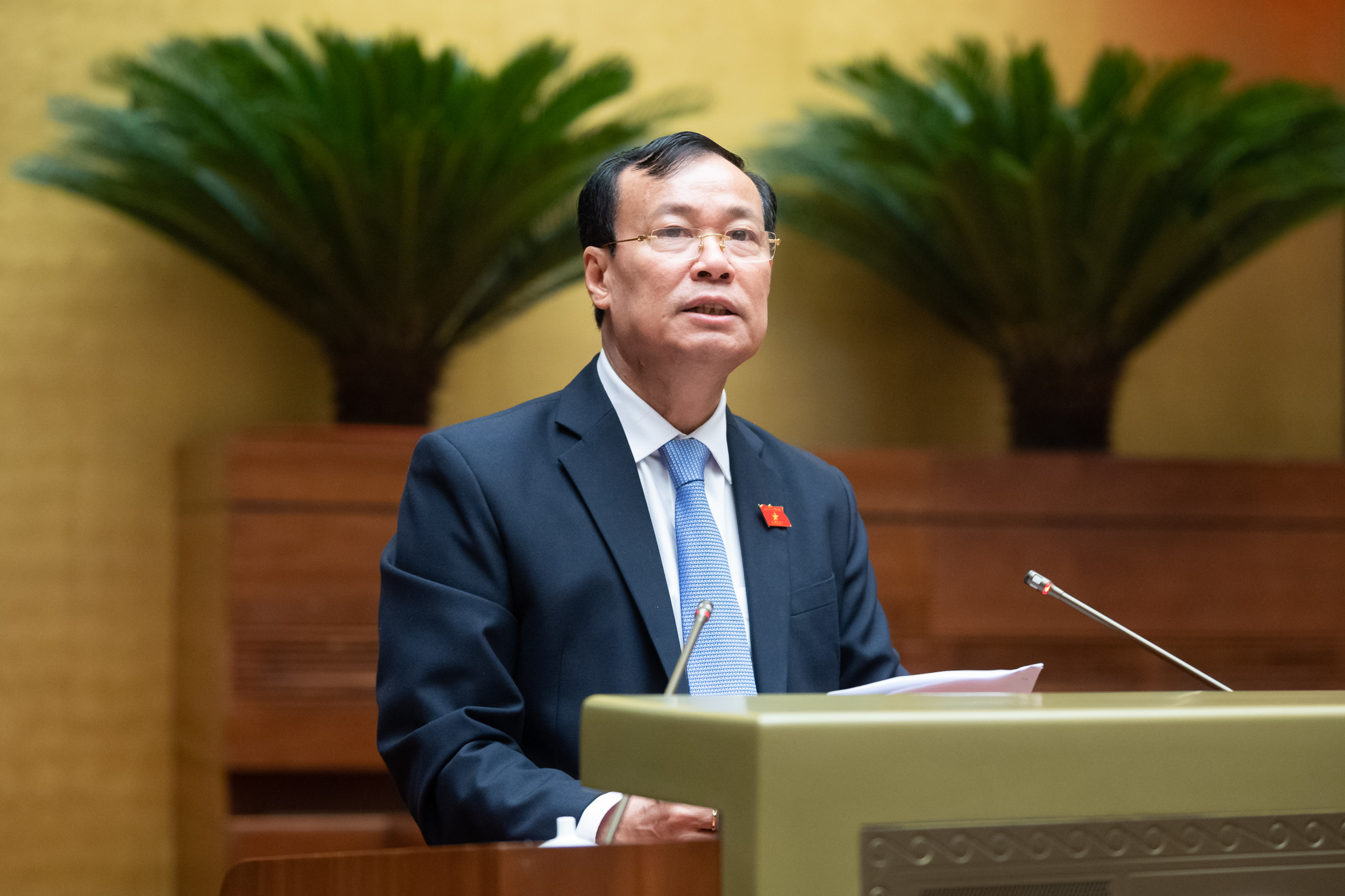 &nbsp;Chủ nhiệm Ủy ban Quốc ph&ograve;ng v&agrave; An ninh của Link Trang Chủ PG88.Com Mới #2026 L&ecirc; Tấn Tới b&aacute;o c&aacute;o thẩm tra dự &aacute;n Luật Trật tự, an to&agrave;n giao th&ocirc;ng đường bộ.
