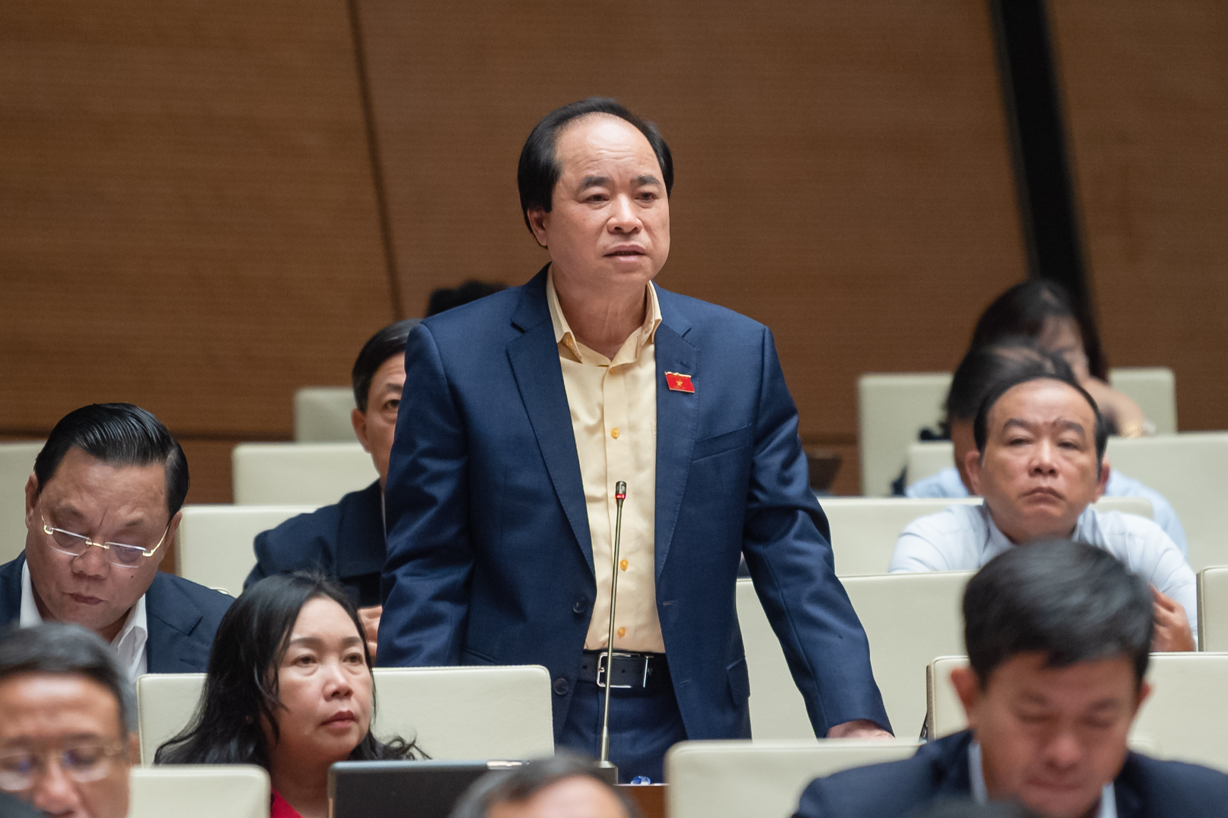 Đại biểu Trương Xu&acirc;n Cừ, đo&agrave;n TP. H&agrave; Nội. Ảnh: Quochoi.vn.
